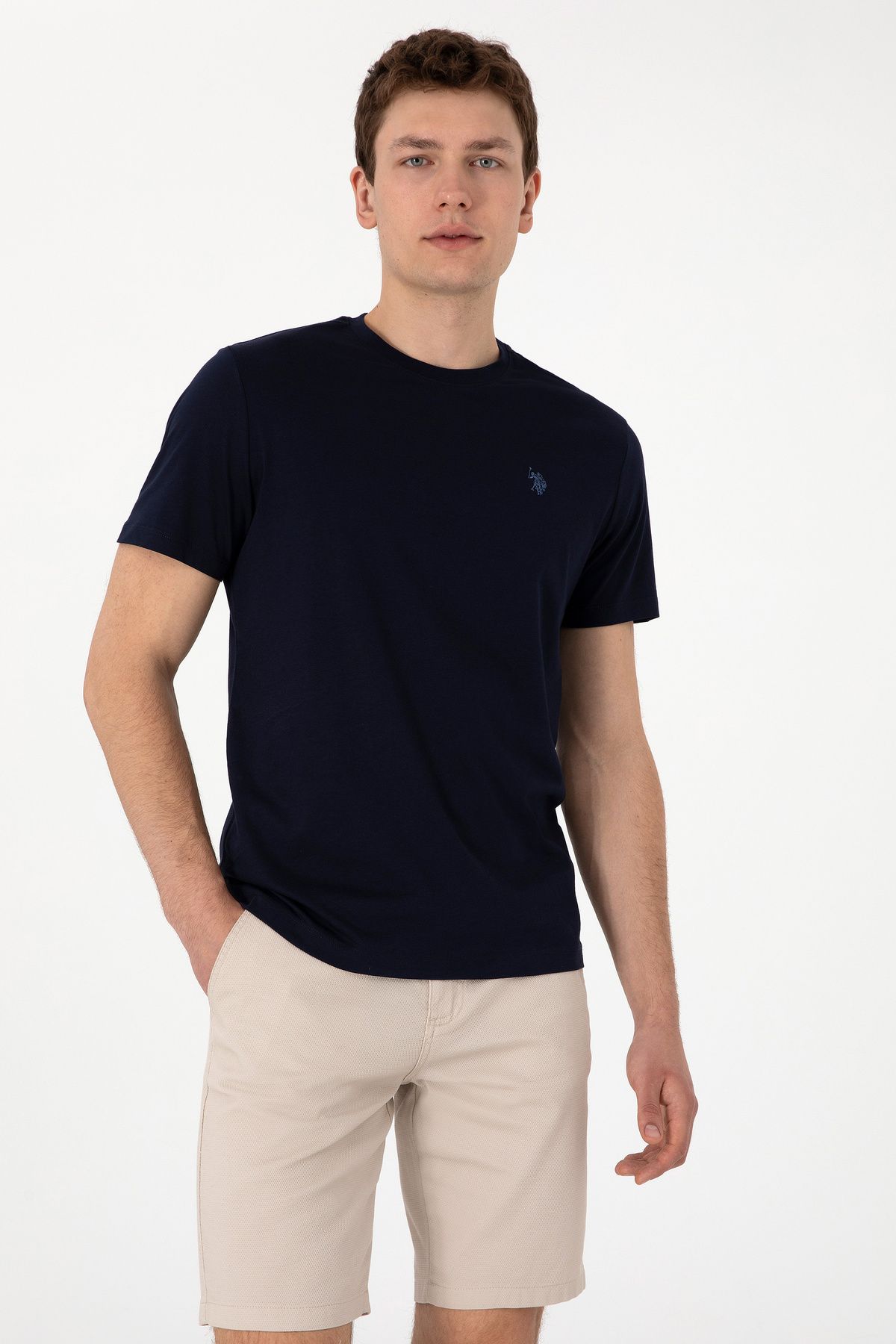 U.S. Polo Assn. Erkek Lacivert Tişört 50306913-VR033