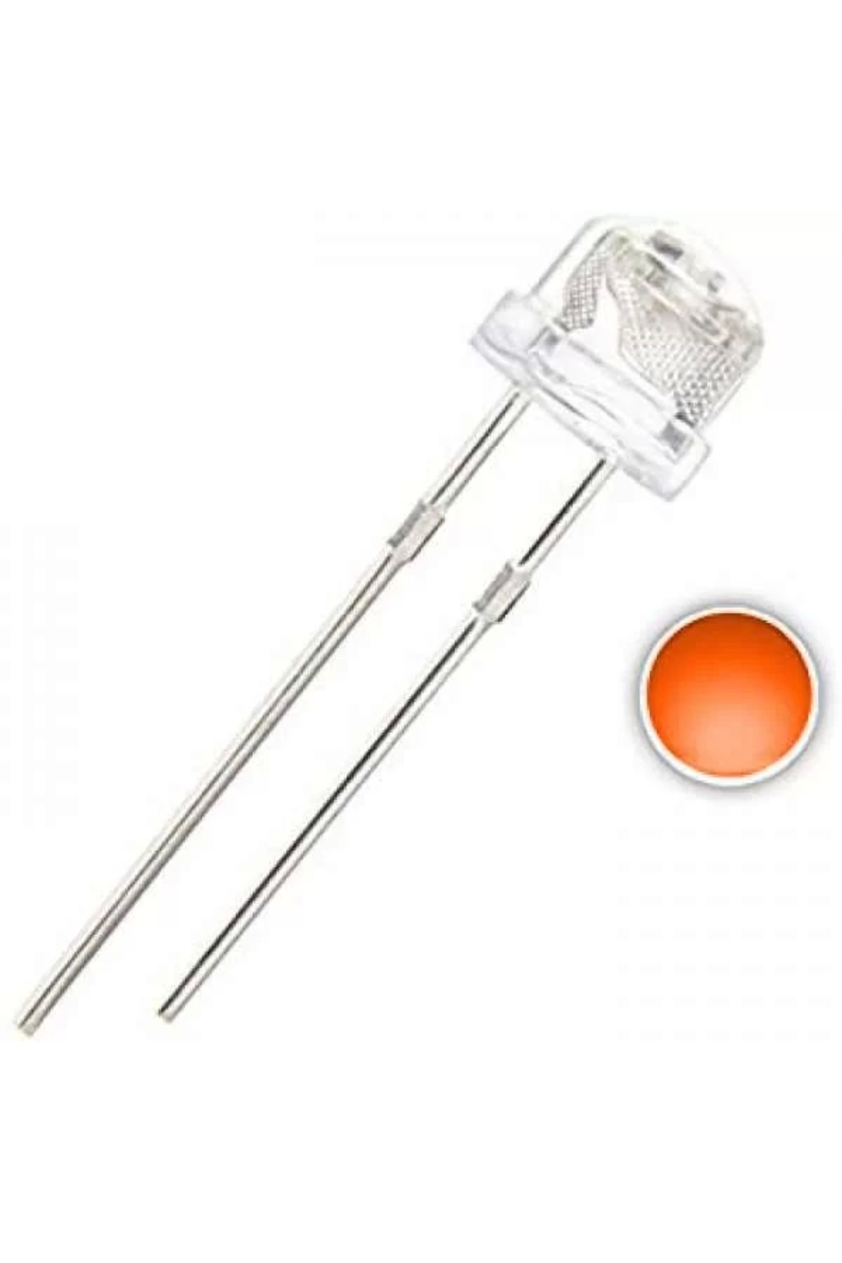 TIEE 5mm Mantar LED Turuncu