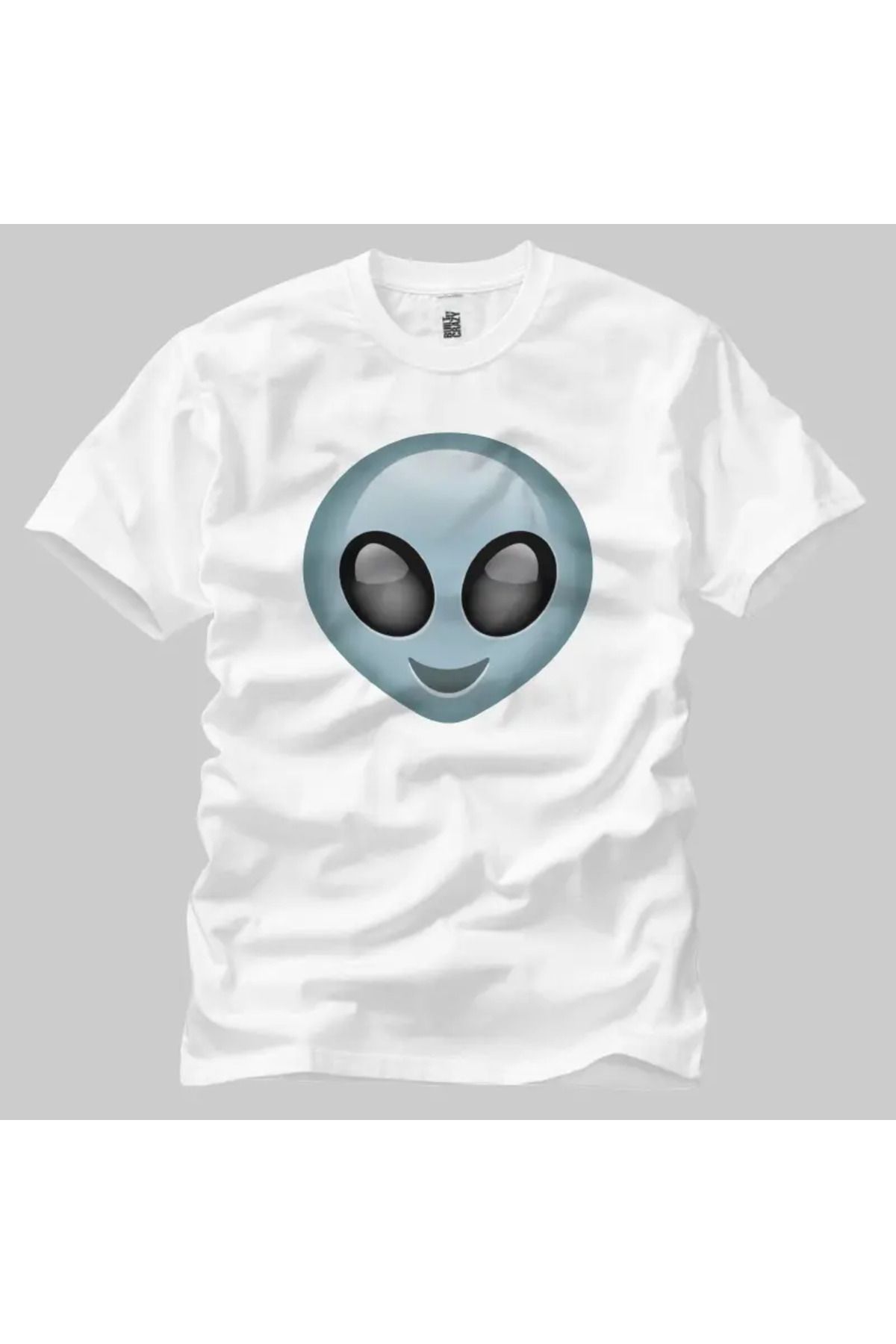 Built By Crazy Alien Emoji Unisex Tişört