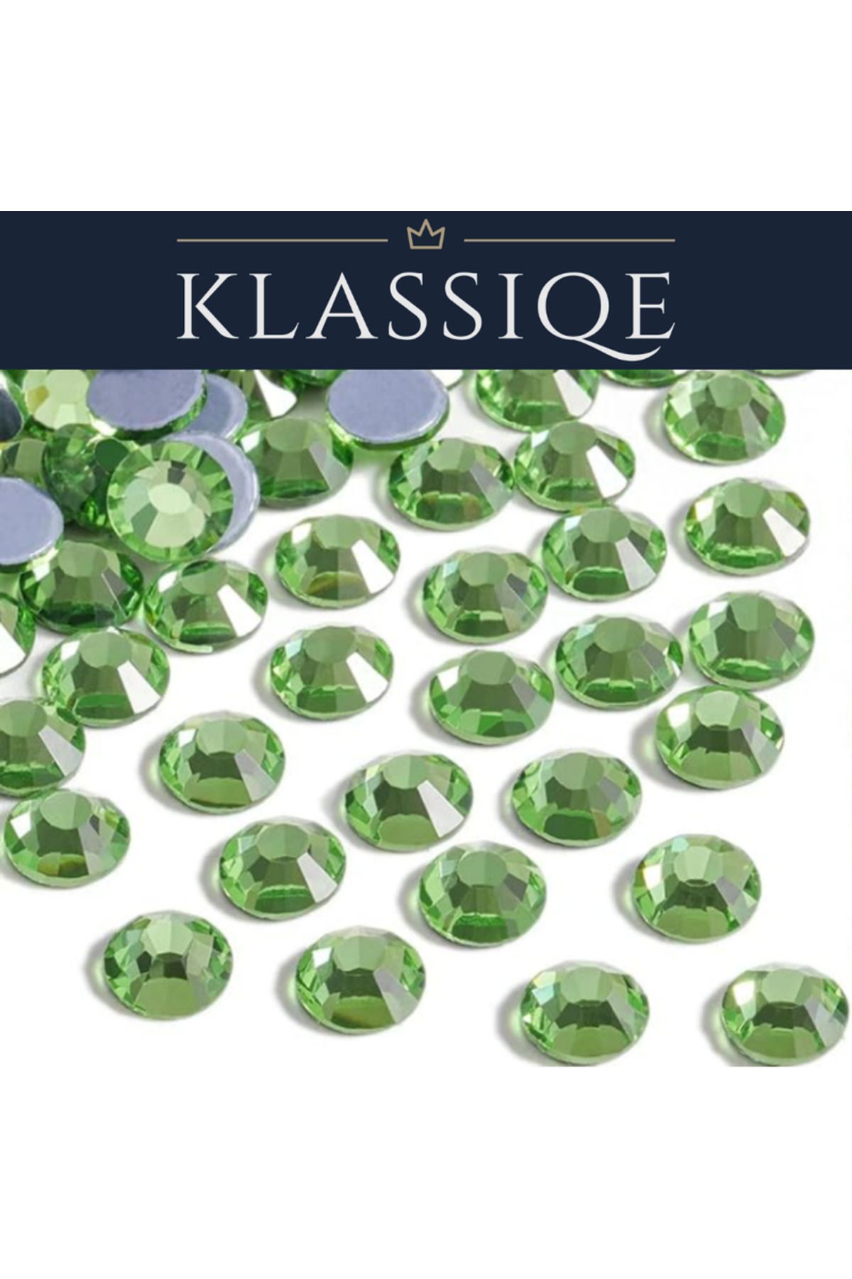 Klassiqe SS30 (6.5 mm) Peridot Hotfix Taş - 288 Adet