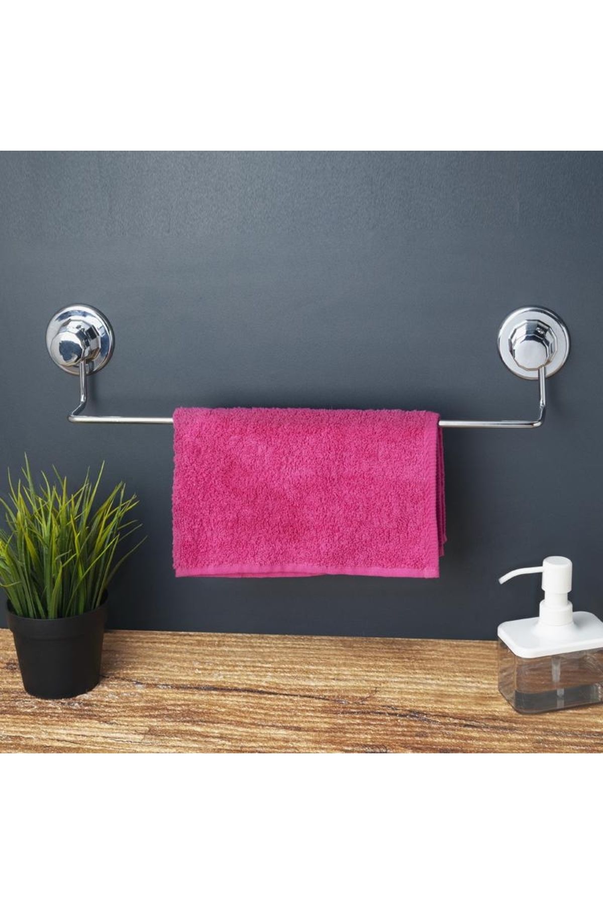 Evistro Banyo Tuvalet Havlu Askısı Krom Duvara Monte Vidalı Z18106