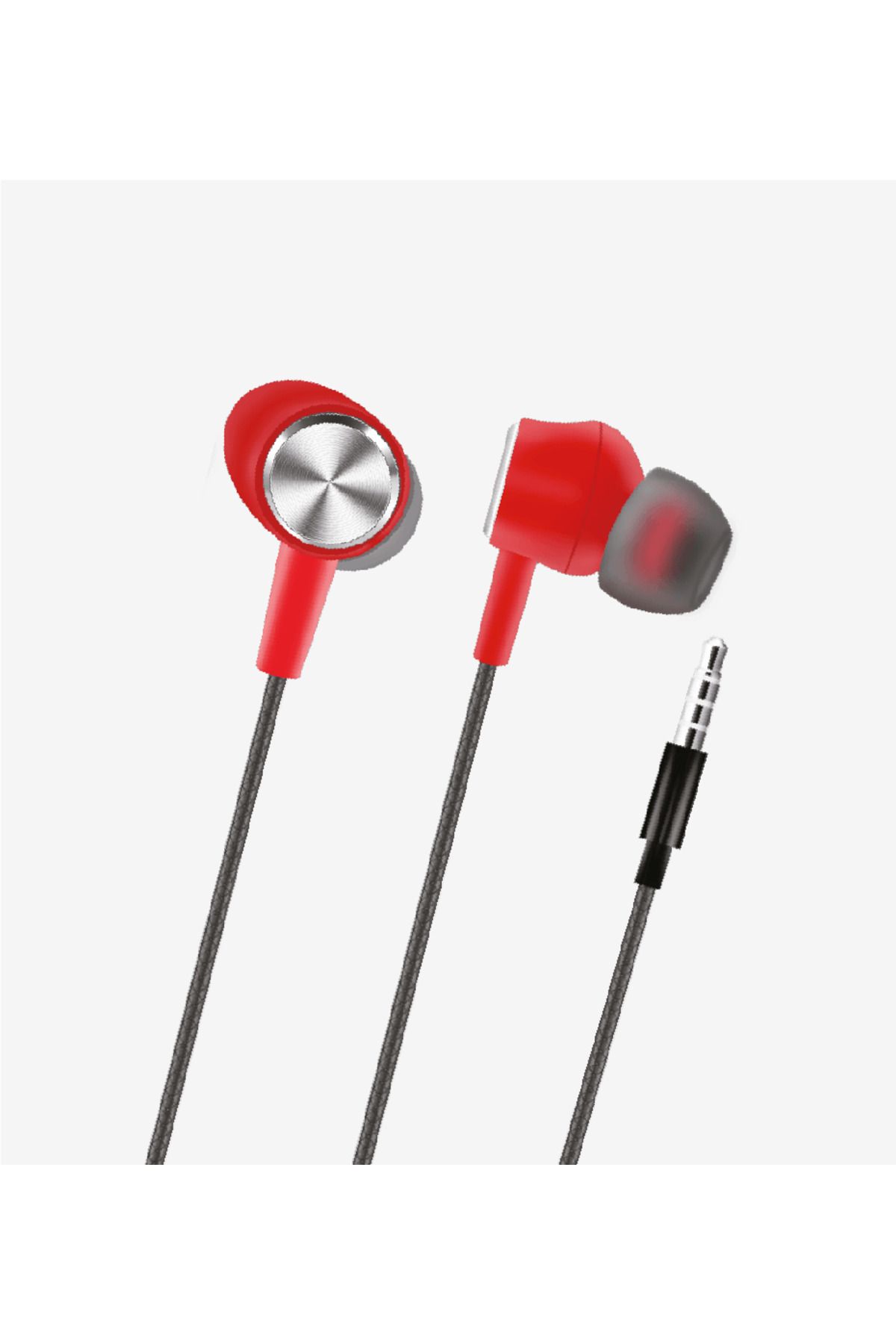 intoku H315 Spor Silikonlu Kablolu Kulaklık 120cm AUX Giriş