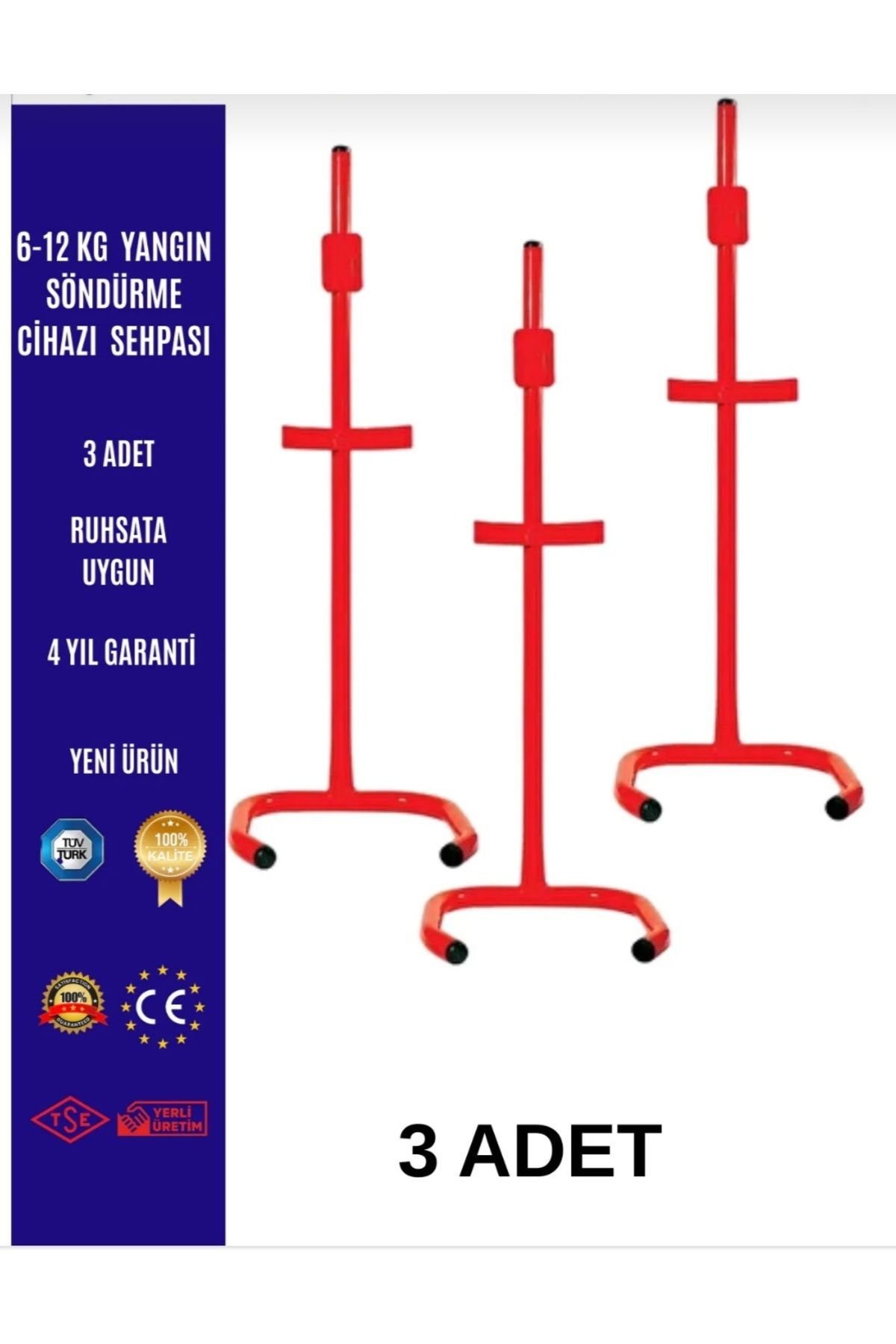 ünalgrup 6 -12 Kg Yangın Söndürme Tüpü Sehpası 3 Adet