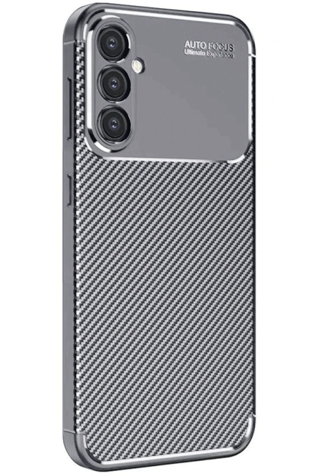 NewFace Samsung Galaxy A26 Kılıf Auto Focus Karbon Kapak - Gri YNSMR