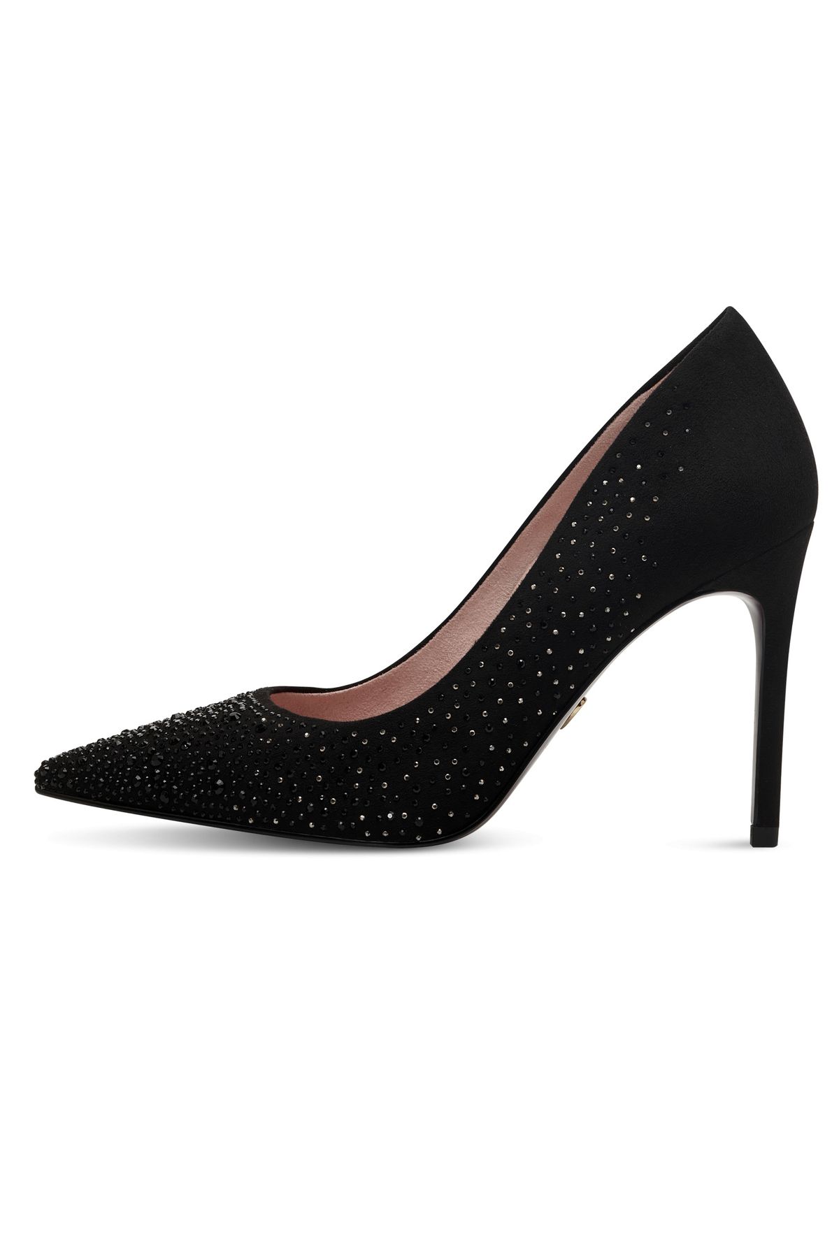 Tamaris-Damen Klassische Pumps 1-22425-41 Schwarz 043 Black Glam Textil mit Removable Sock 3