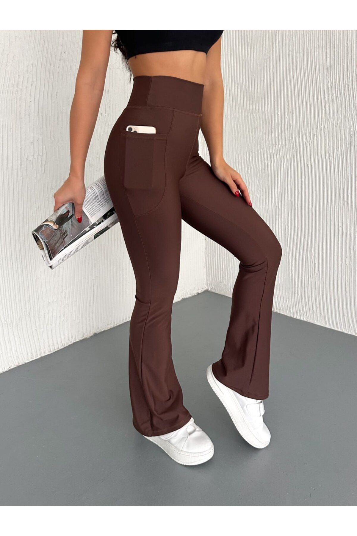 winmoda CEPLİ İSPANYOL TAYT PANTOLON /CEPLİ İSPANYOL TAYT GÜNLÜK VE SPOR KULLANIM