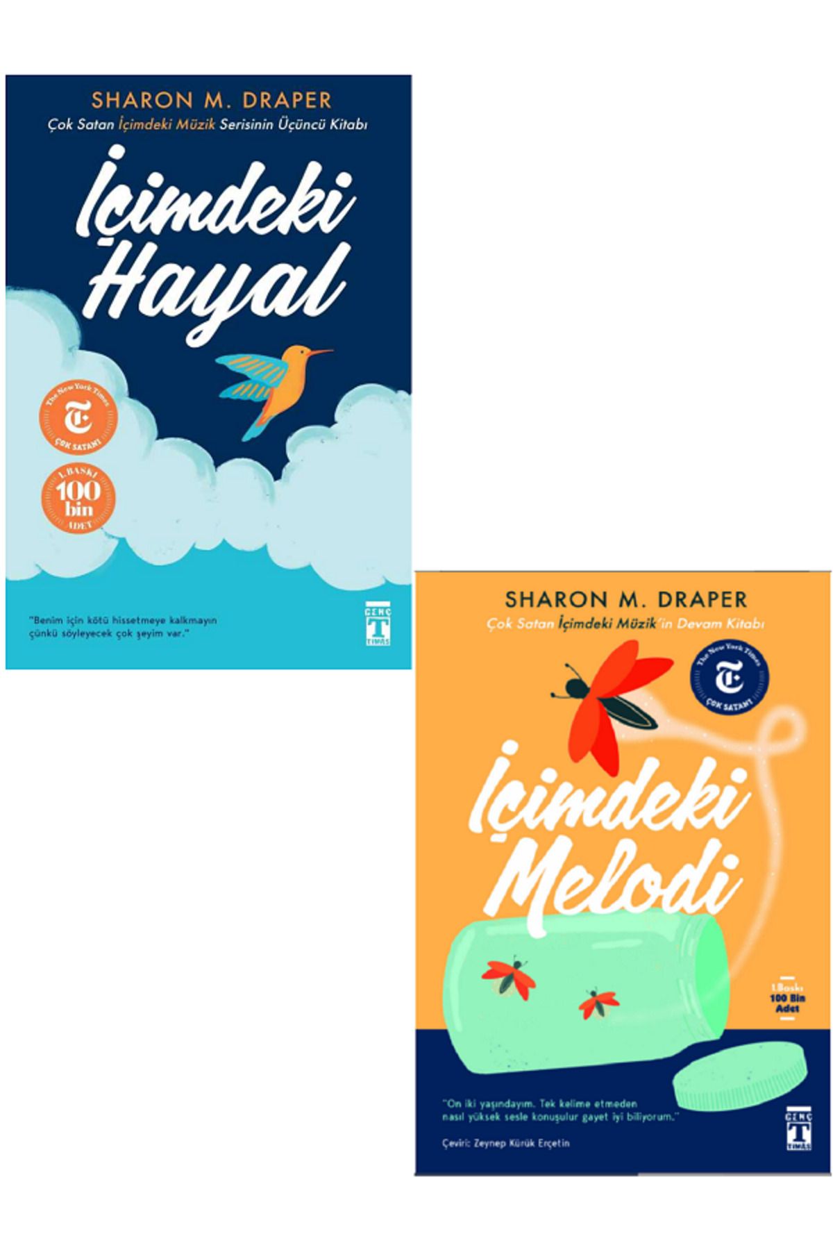 Evrensel İletişim Yayınları İçimdeki Melodi + İçimdeki Hayal - Sharon M. Draper / İçimdeki Müzik Kitap Serisi -2 KİTAP