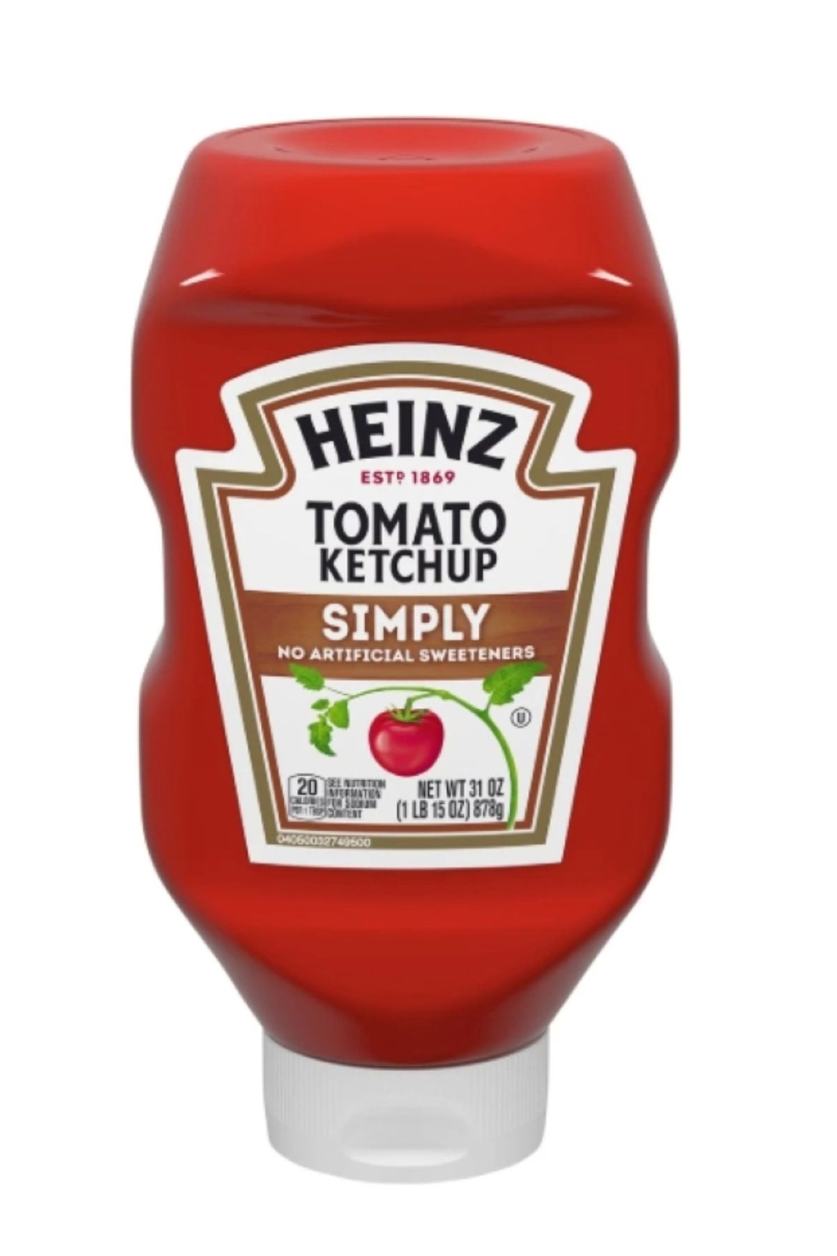 Heinz Heınz Tomato Ketchup Sımply No Artıfıcıal Sweeteners 878 gr