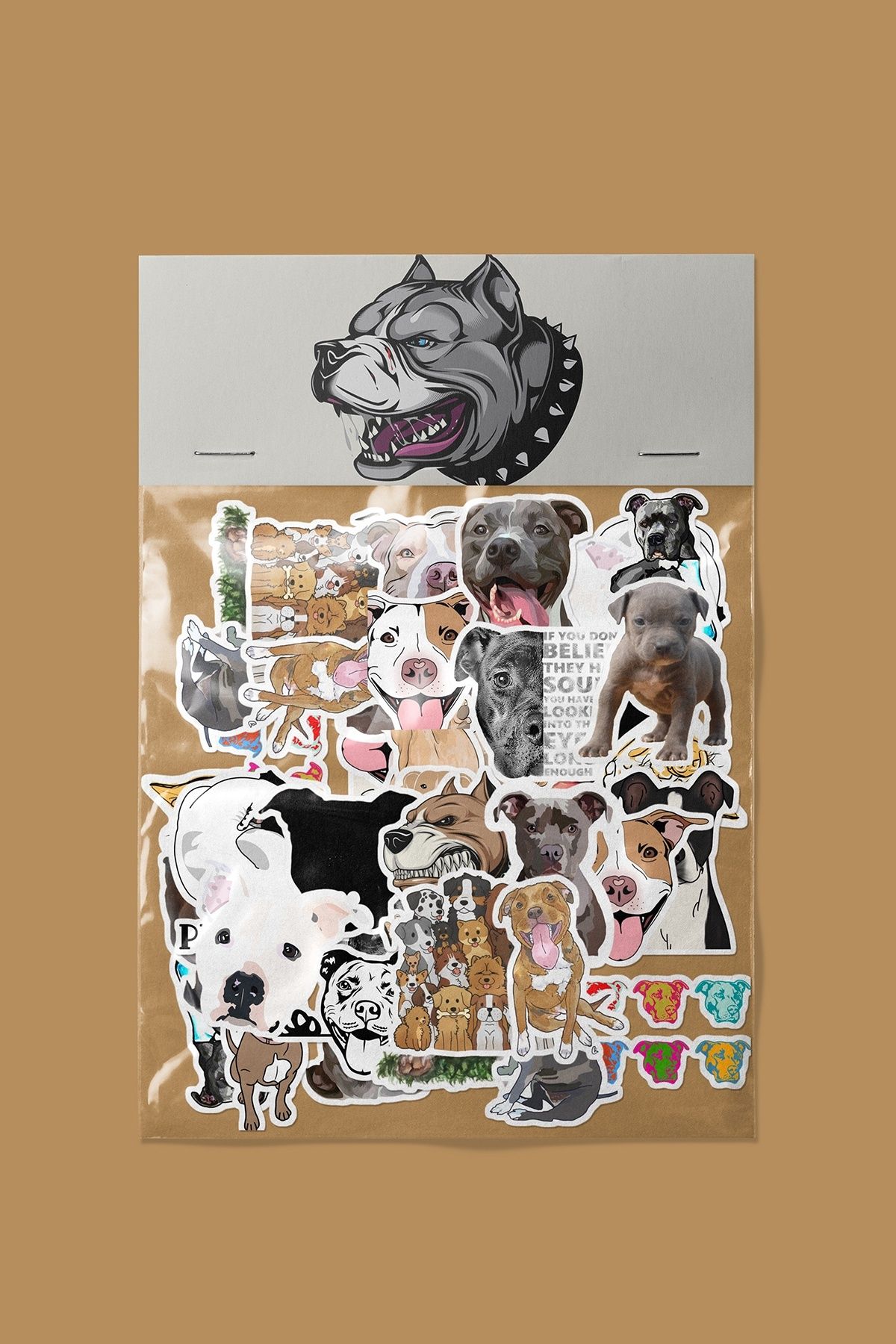 dadi ramba Pitbull Sticker paketi - Bullet Journal - Ajanda - Laptop Etiket Çıkartma