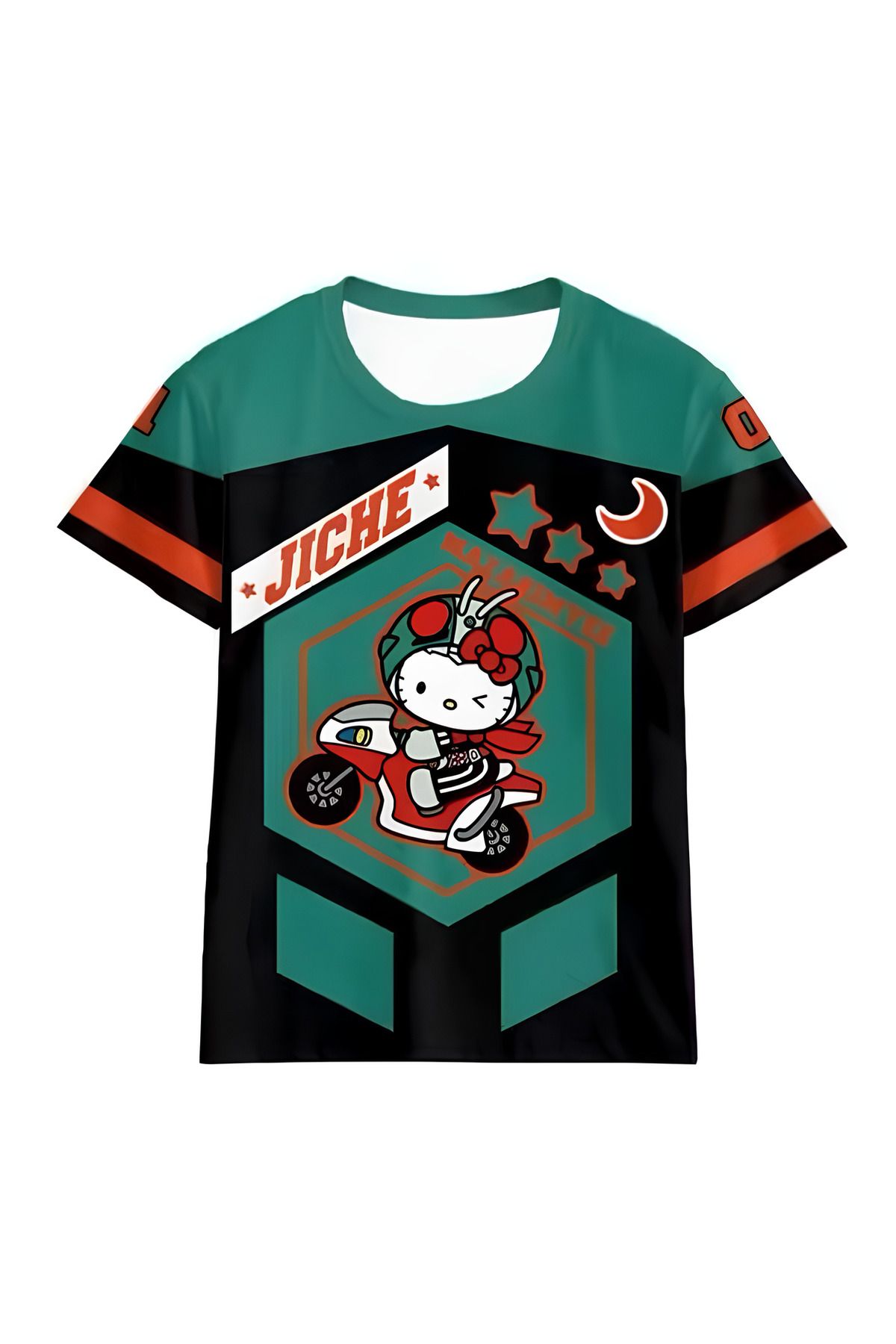 Gofeel Yeşil Jicre Hello Kitty Jersey T-shirt Forma