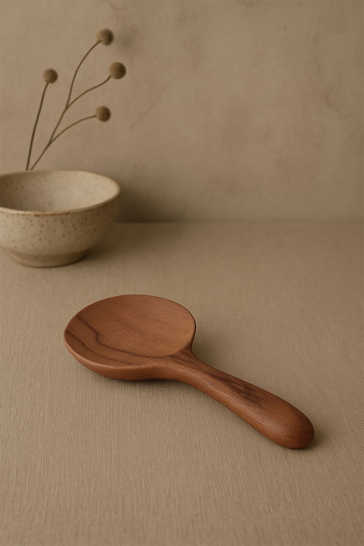 Barine Teak Ahşap Servis Kaşığı 7x18 cm