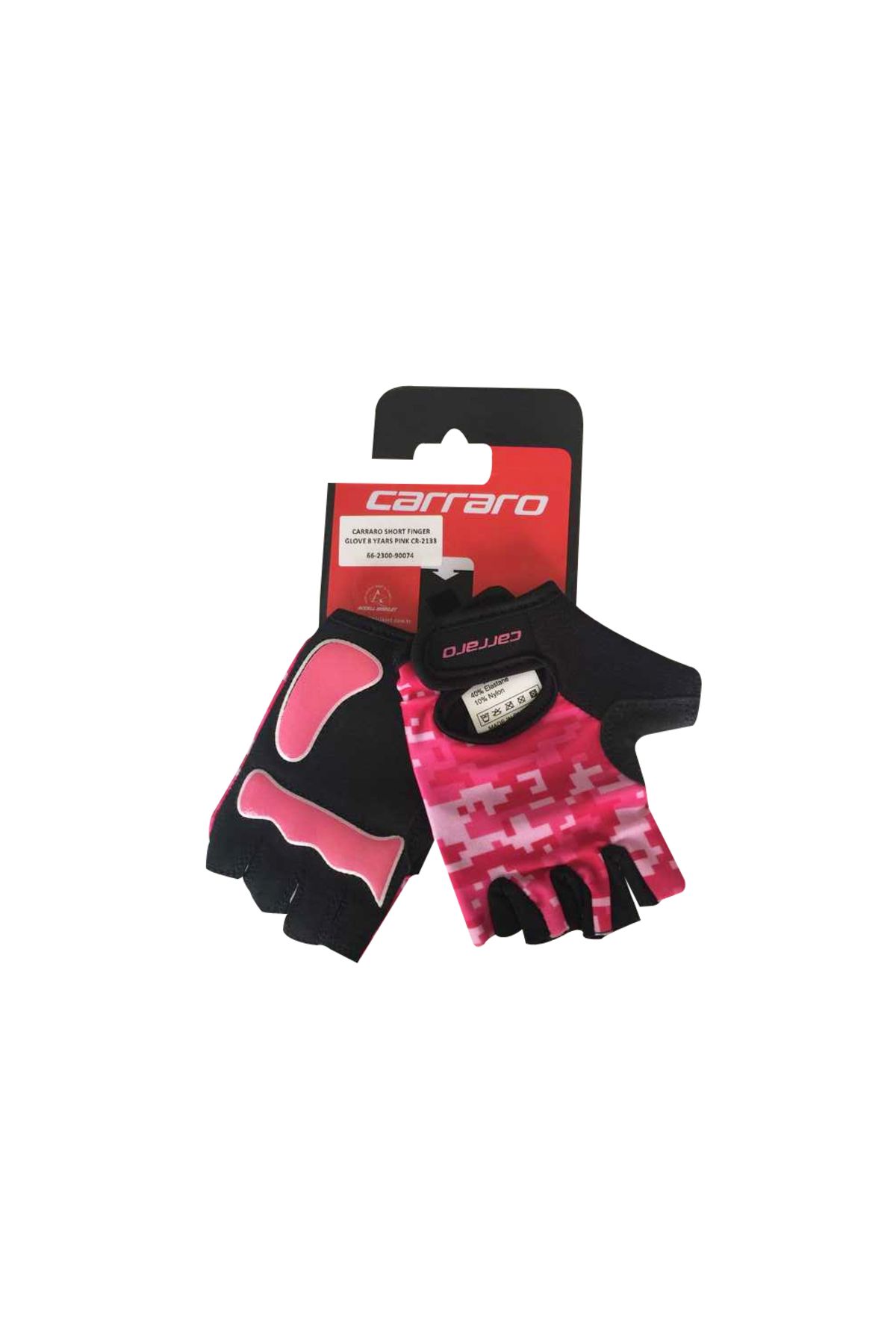 Carraro 5-8 Yaş Çocuk Bisiklet Eldiveni Pembe
