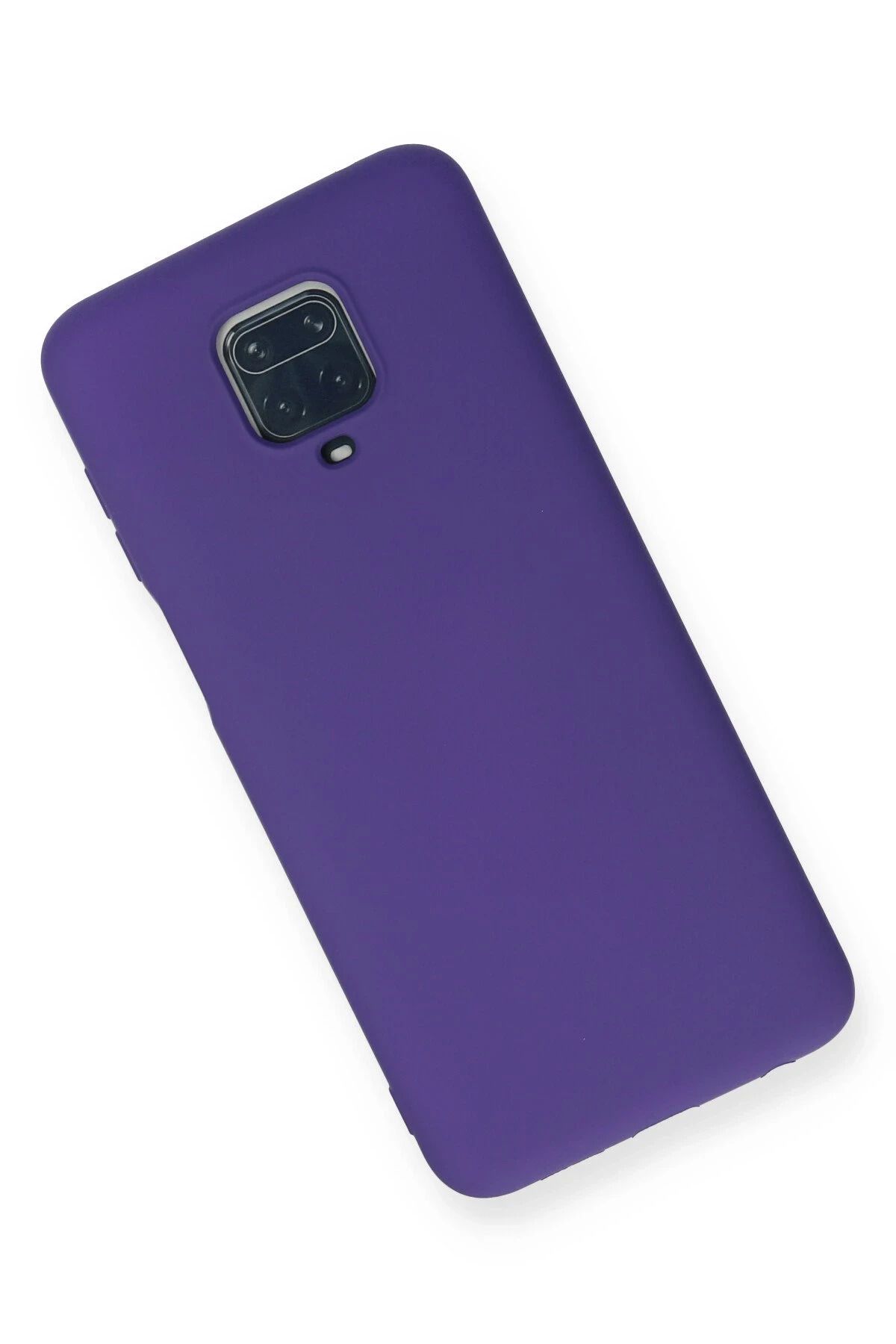 NewFace Xiaomi Redmi Note 9 Pro Uyumlu  Kılıf Nano içi Kadife Silikon - Mor MRAYD