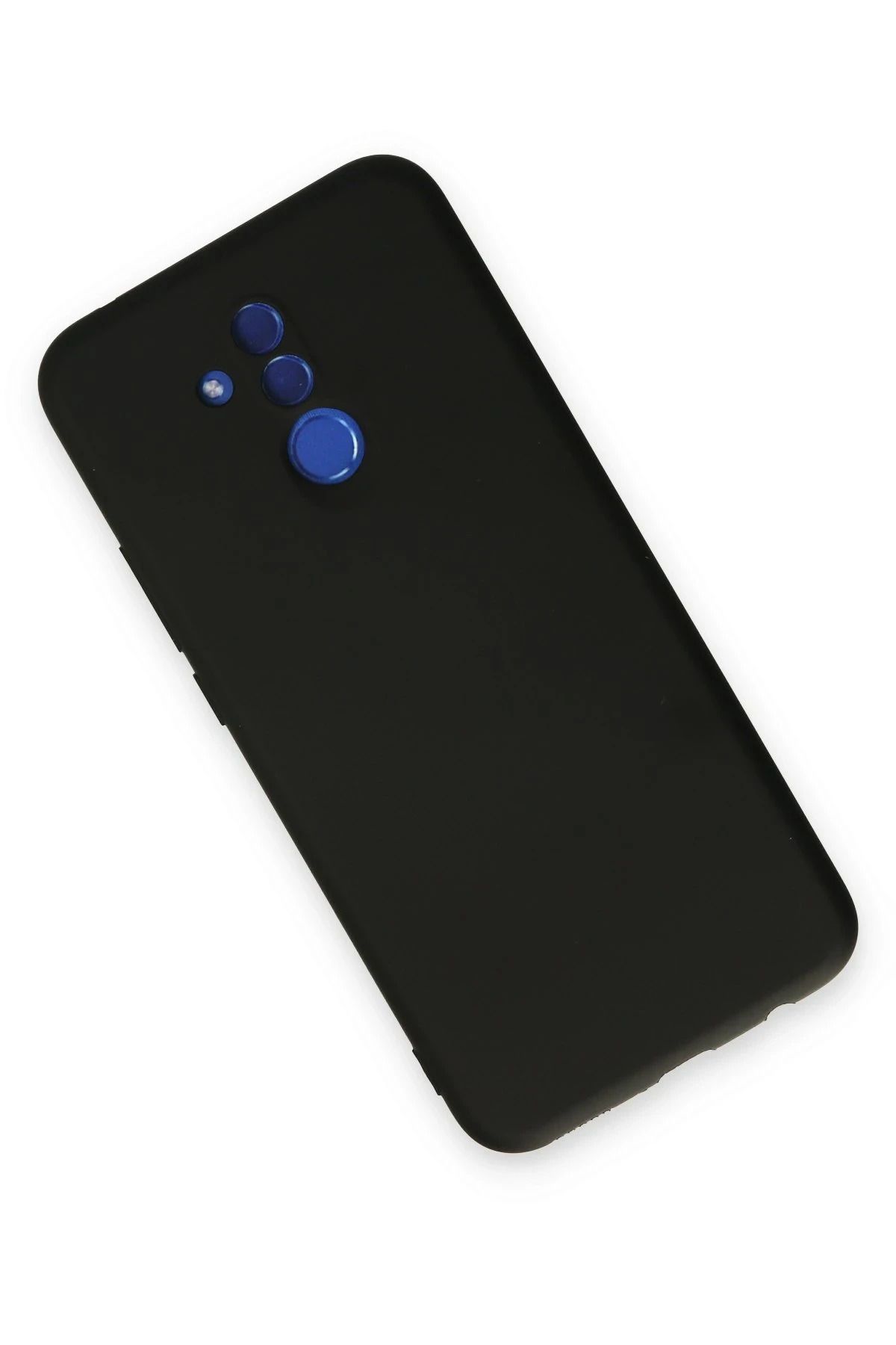 NewFace Mate 20 Lite uyumlu  Kılıf Nano içi Kadife Silikon - Siyah MRAYD
