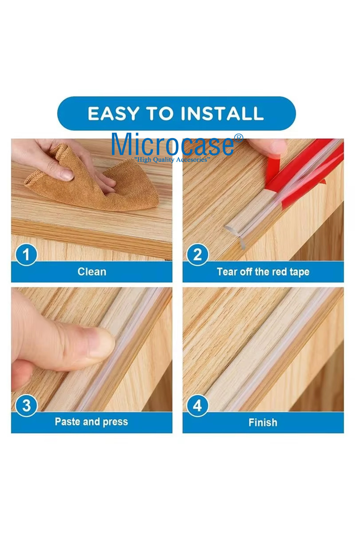 Microcase Sarmal Silikon Bebek ve Çocuk Köşe Kenar Koruyucu Kesilebilir 100 cm - AL5237 fotoğrafı 7 (önizleme)