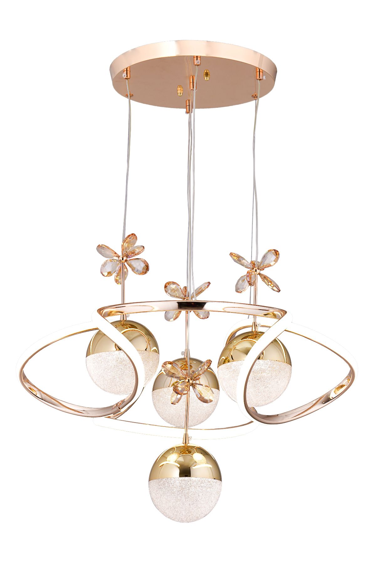 polataydinlatma DRON 3 RENK LEDLi 4 TOPLU MODERN AViZE TUSEM 55 (GOLD)