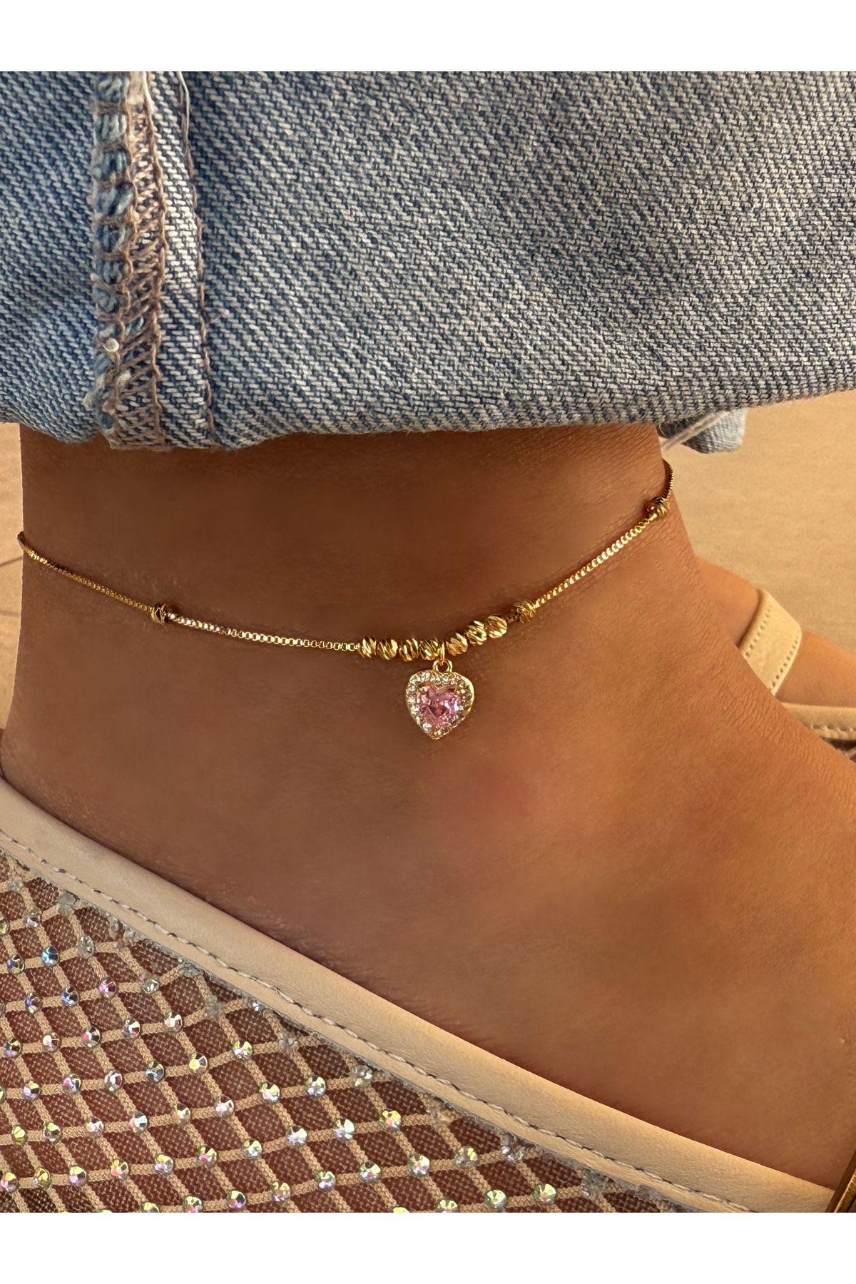 HeyYou Jewelry Pinkk love halhal