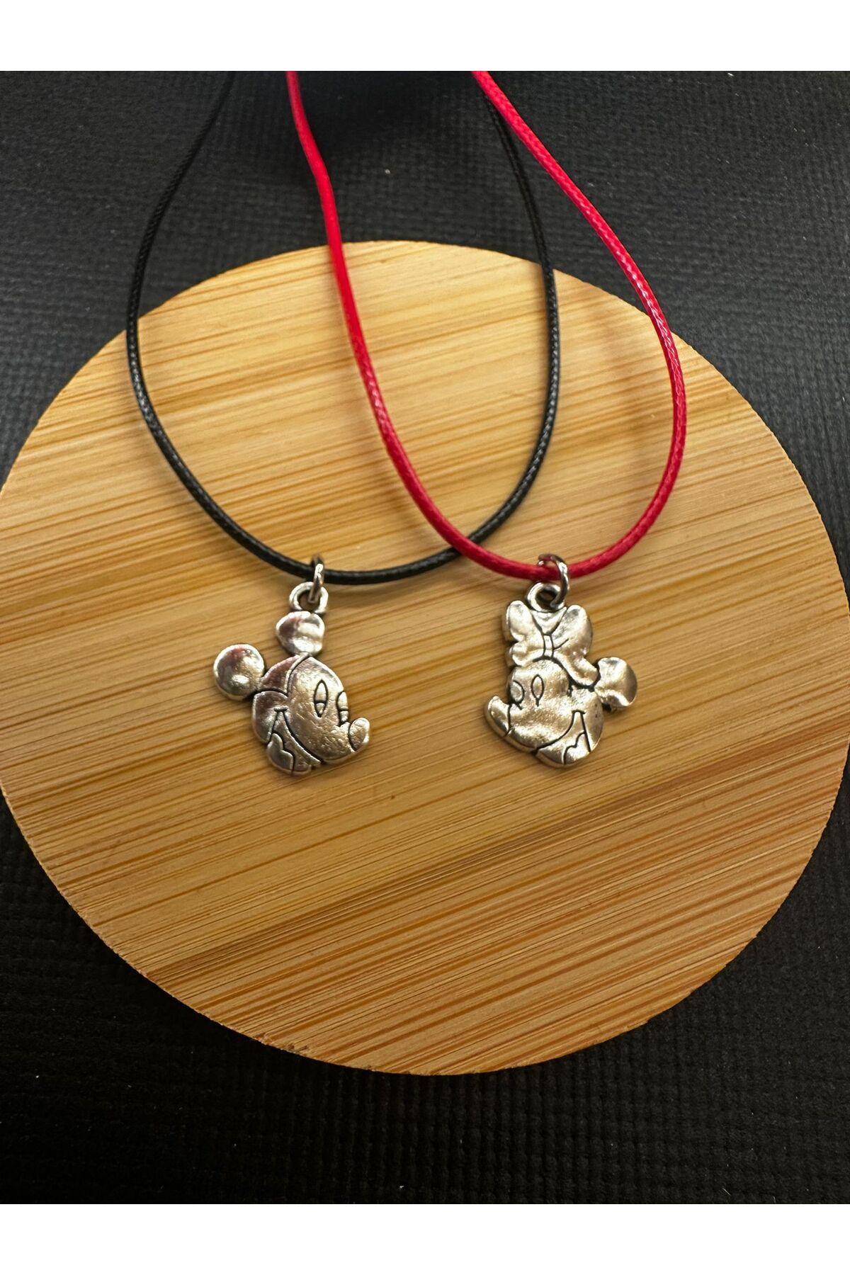 Mutenaura Mickey&Minnie 2li Sevgili&Arkadaşlık Kolyesi