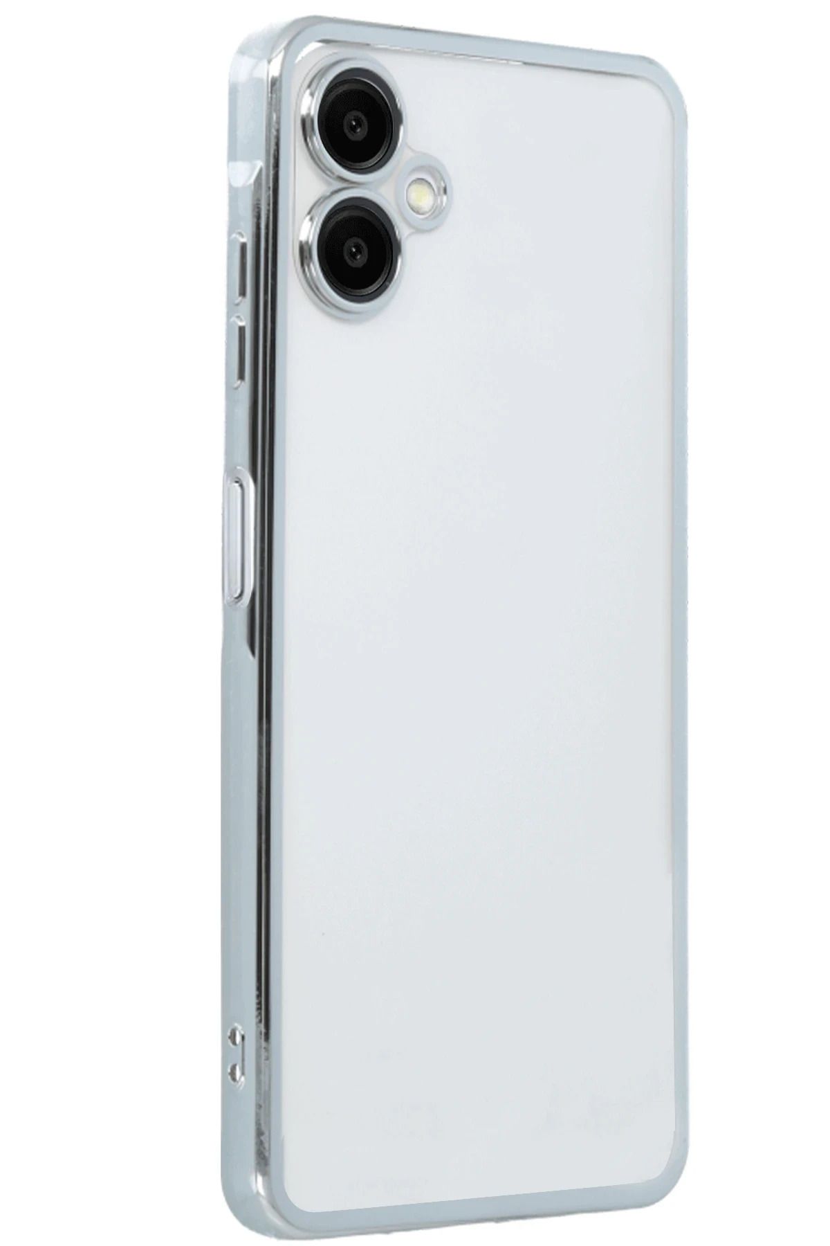 NewFace Samsung Galaxy A06 Kılıf Lensli Silikon - Gümüş JOJUA