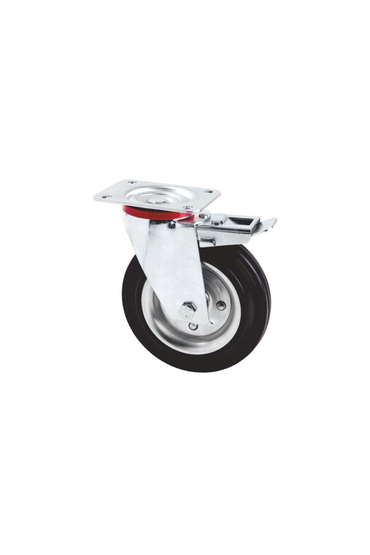 flores Roata Pentru Carucior Rotativa Cu Frana, 200 Mm - One Size