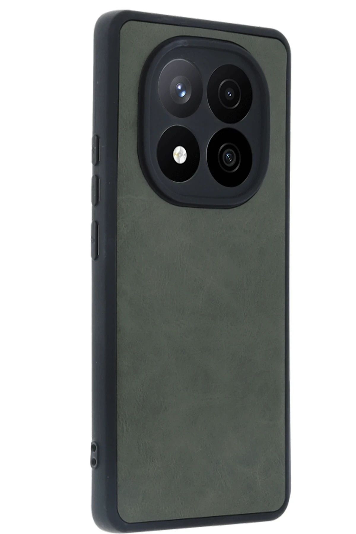 NewFace Xiaomi Redmi Note 14 Pro 4G Kılıf Aras Deri Kapak - Koyu Yeşil MRAYD