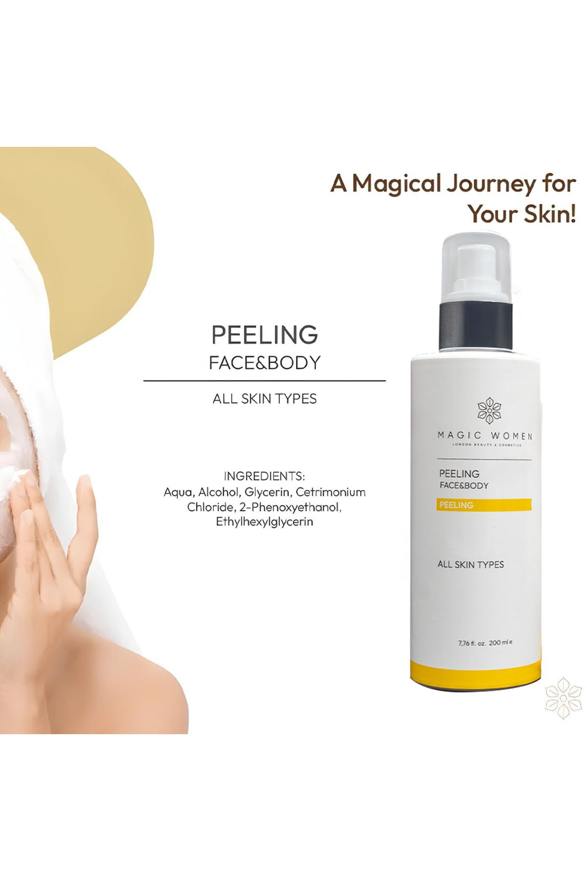 MAGİC WOMEN MAGIC WOMEN Peeling Face & Body | Yüz ve Vücut İçin Peeling 200ml