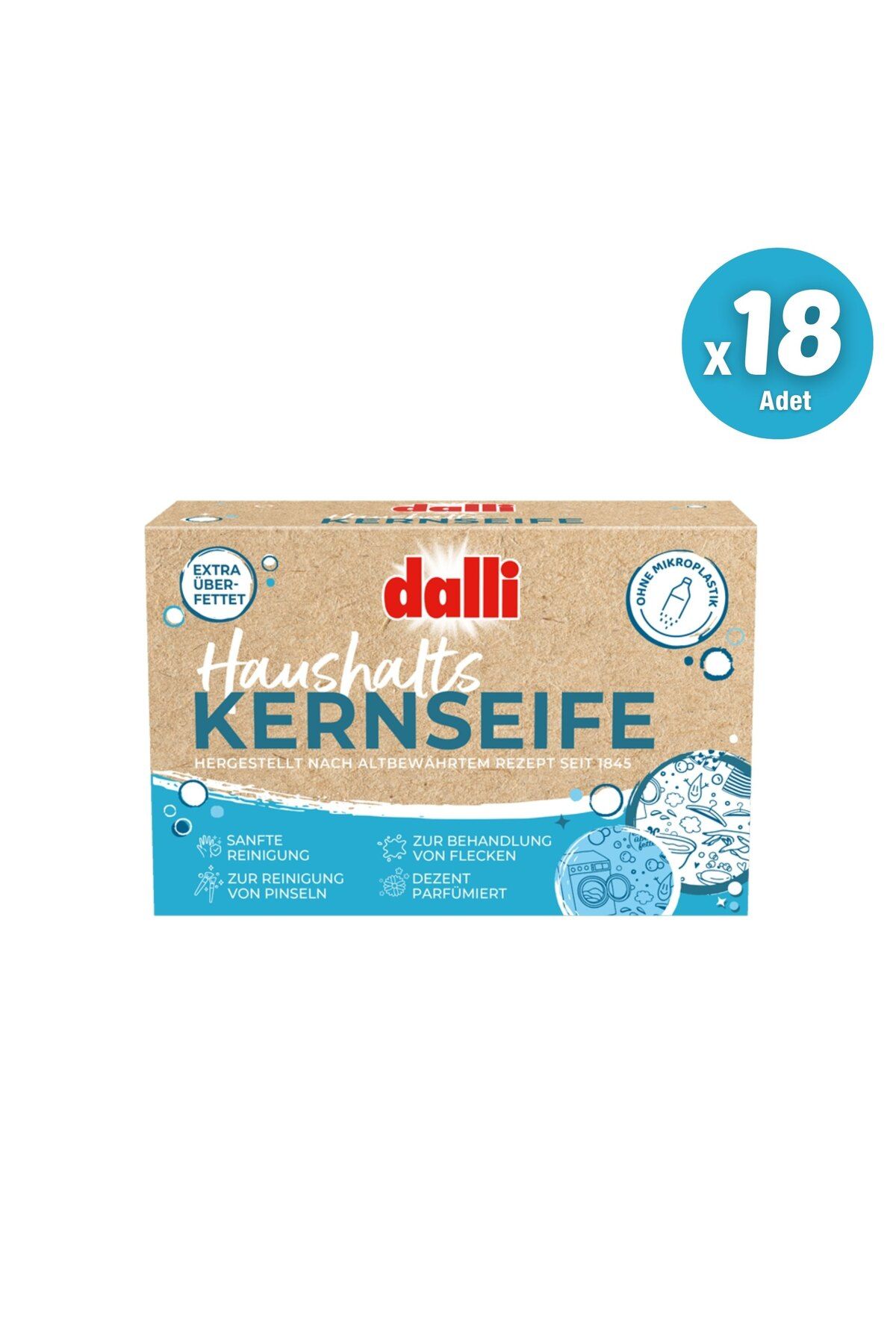 Dalli Ev Temizliği İçin Tekli Sabun (1koli / 18 Adet)