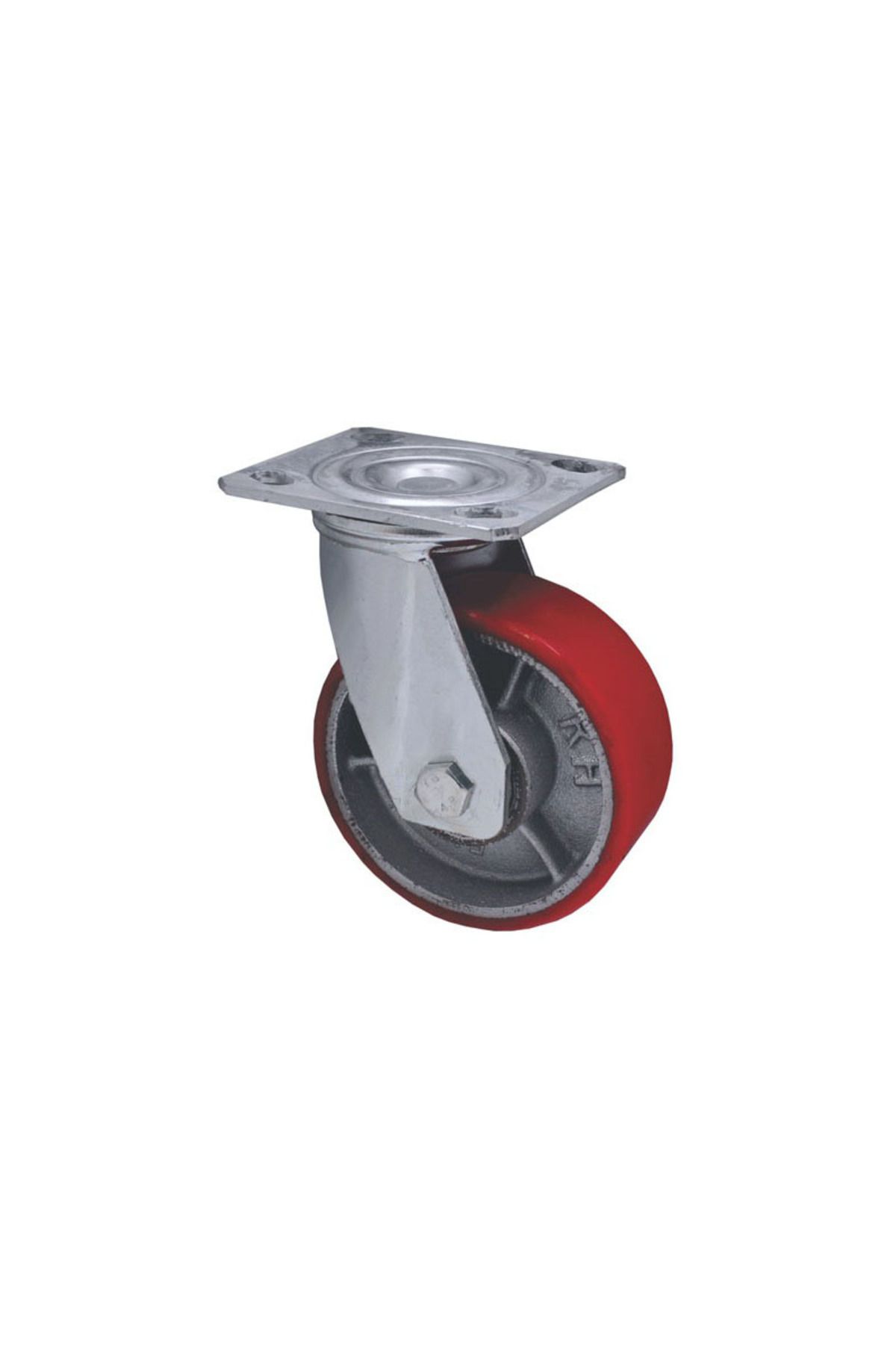 flores Roata Pentru Carucior, Din Aluminiu, Siliconata, Rotativa, 4" X 100 Mm - One Size