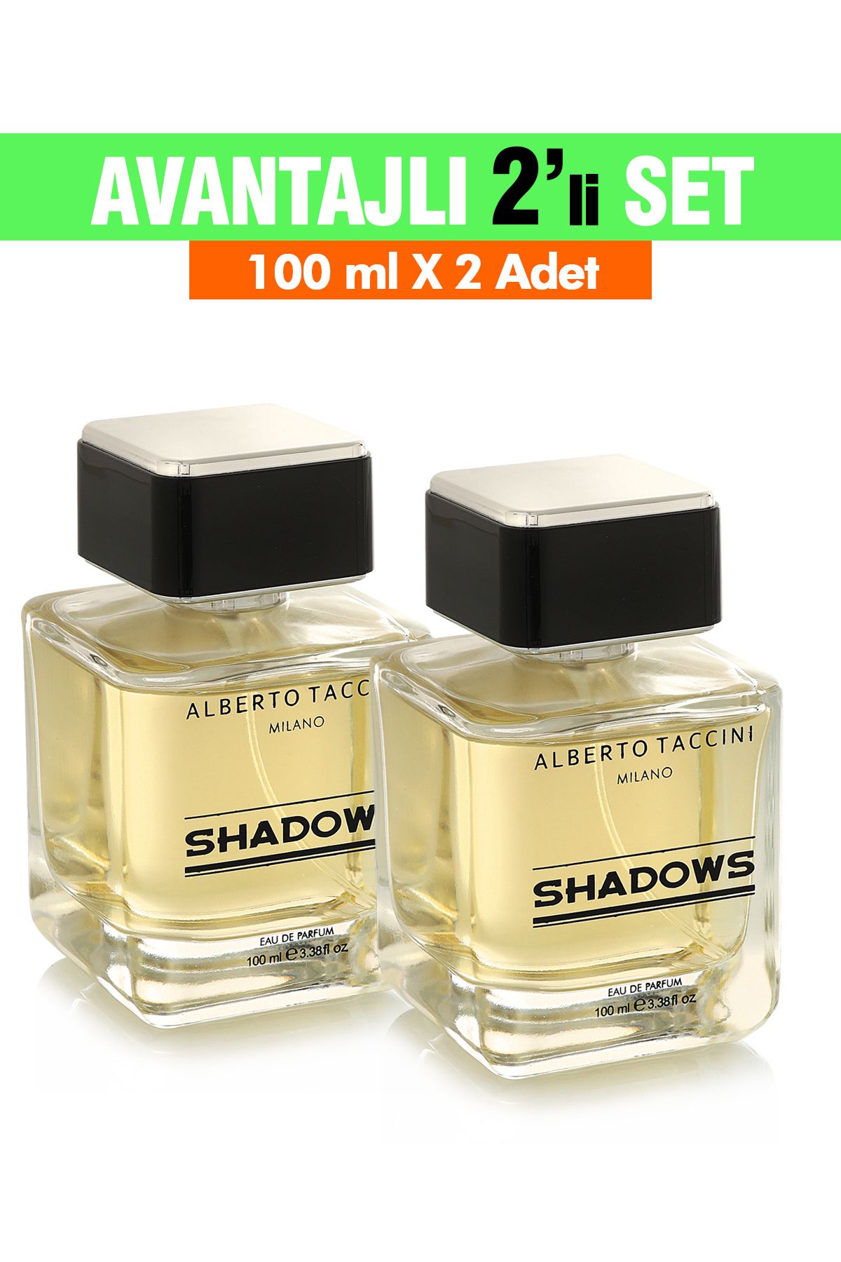 Alberto Taccini 2'Li Set Alberto Taccini SHADOWS Erkek Parfümü - 100 ml