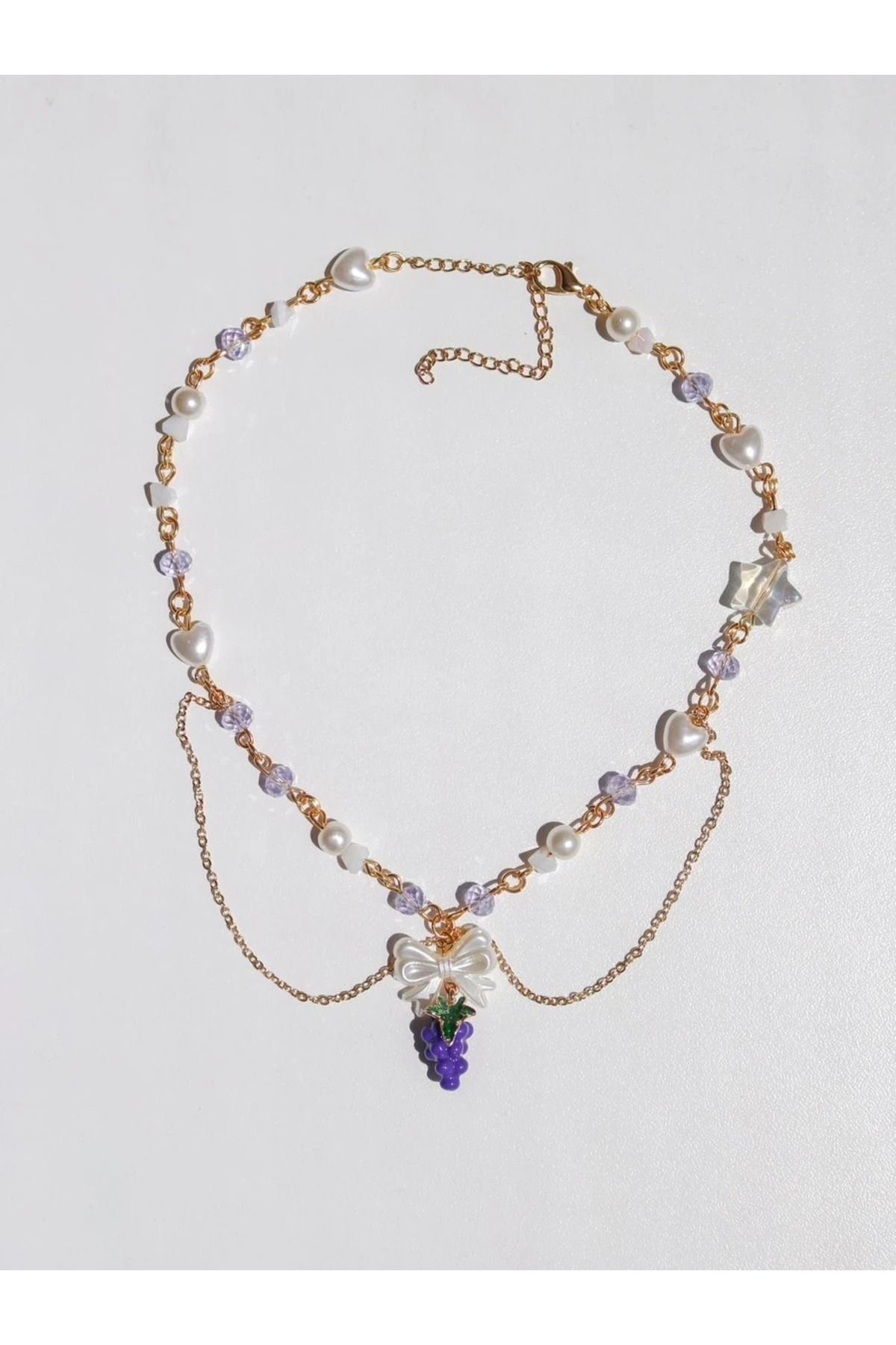 Reorah Collection Sweet Grapes Tasarım Choker Kolye