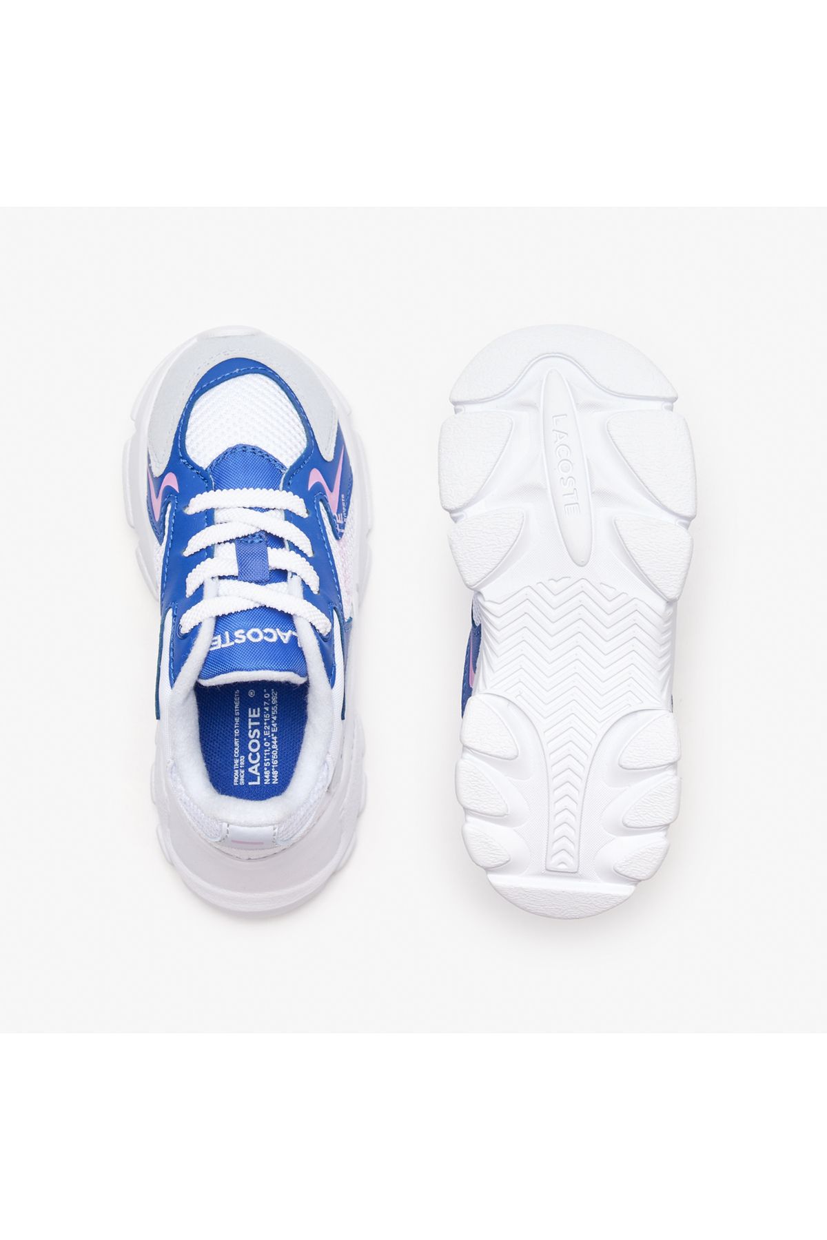 اسنیکر آبی دخترانه و پسرانه بچگانه کفش ورزشی روشن L003 NEO Lacoste