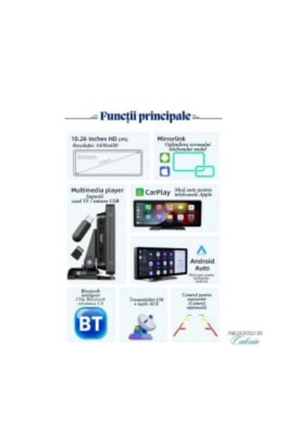 OEM-Universal Car Navigation System Compatible with Apple Carplay and Android Auto, 10.26-inch Touchscre 4