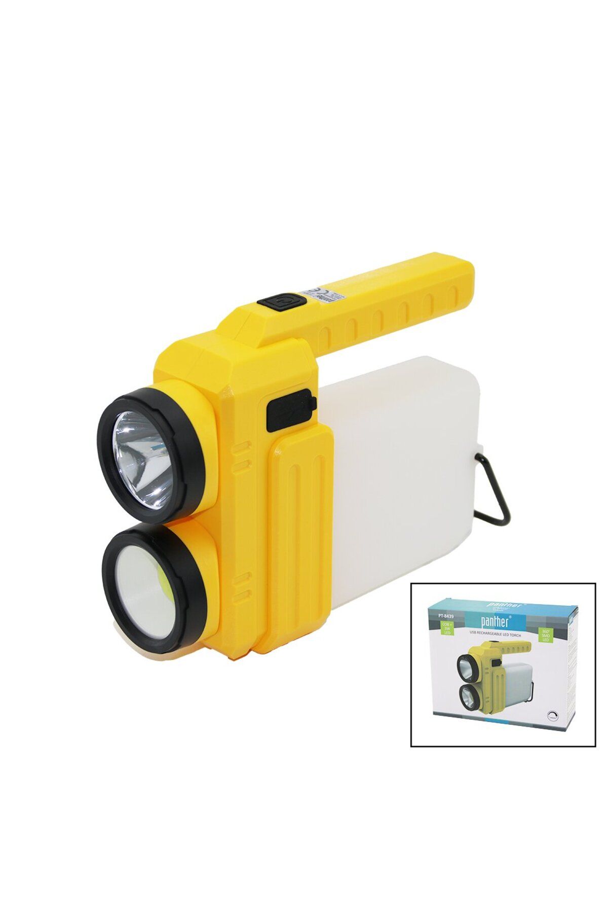 ETC 3İN 13W+COB LED+360°SMDEL FENERİ USB ŞARJ POWERBANK 1500LM IŞIK AYARI GÜN IŞI - ETC4896-9651