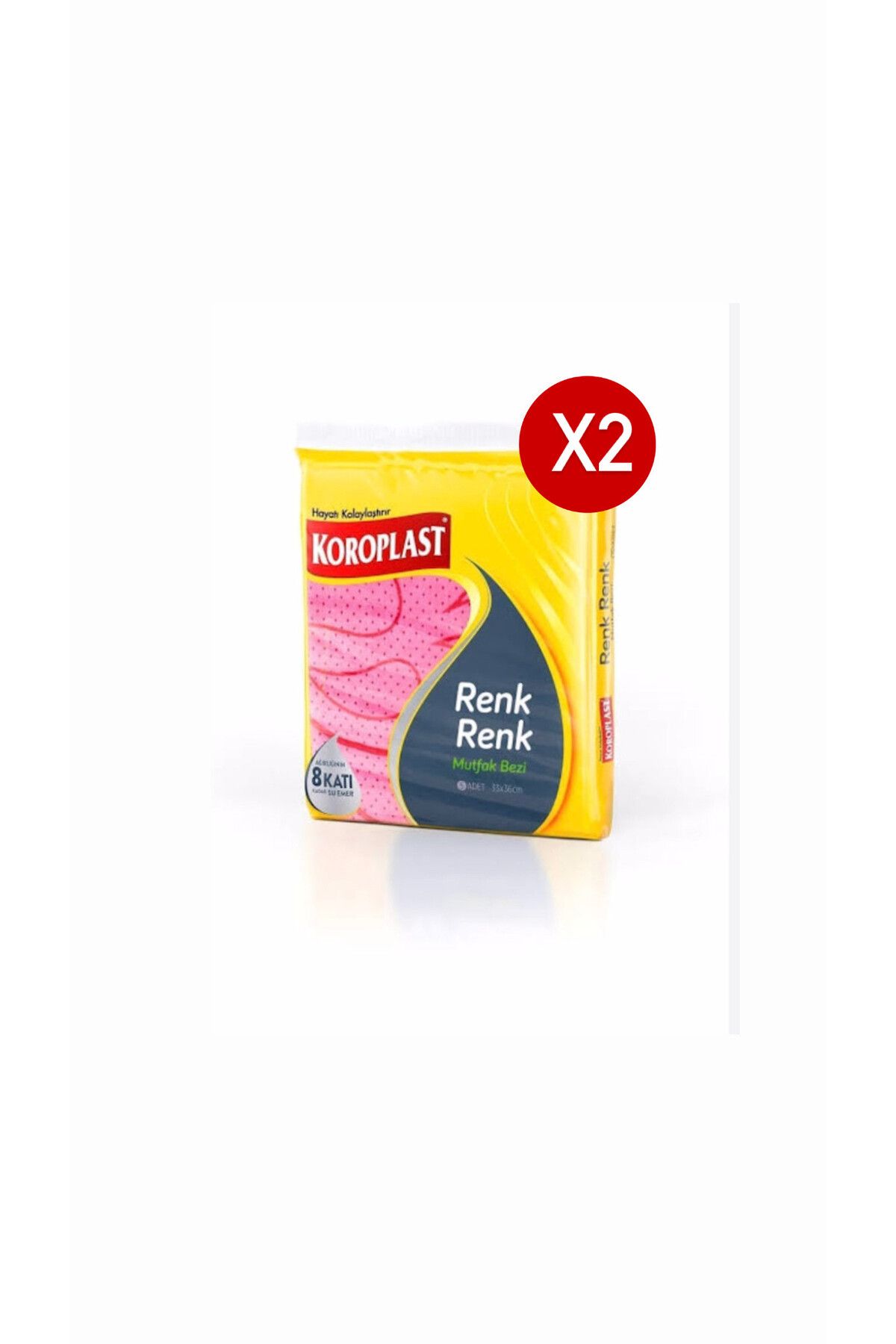 Koroplast Mutfak Bezi Renk Renk 5li X 2 Adet