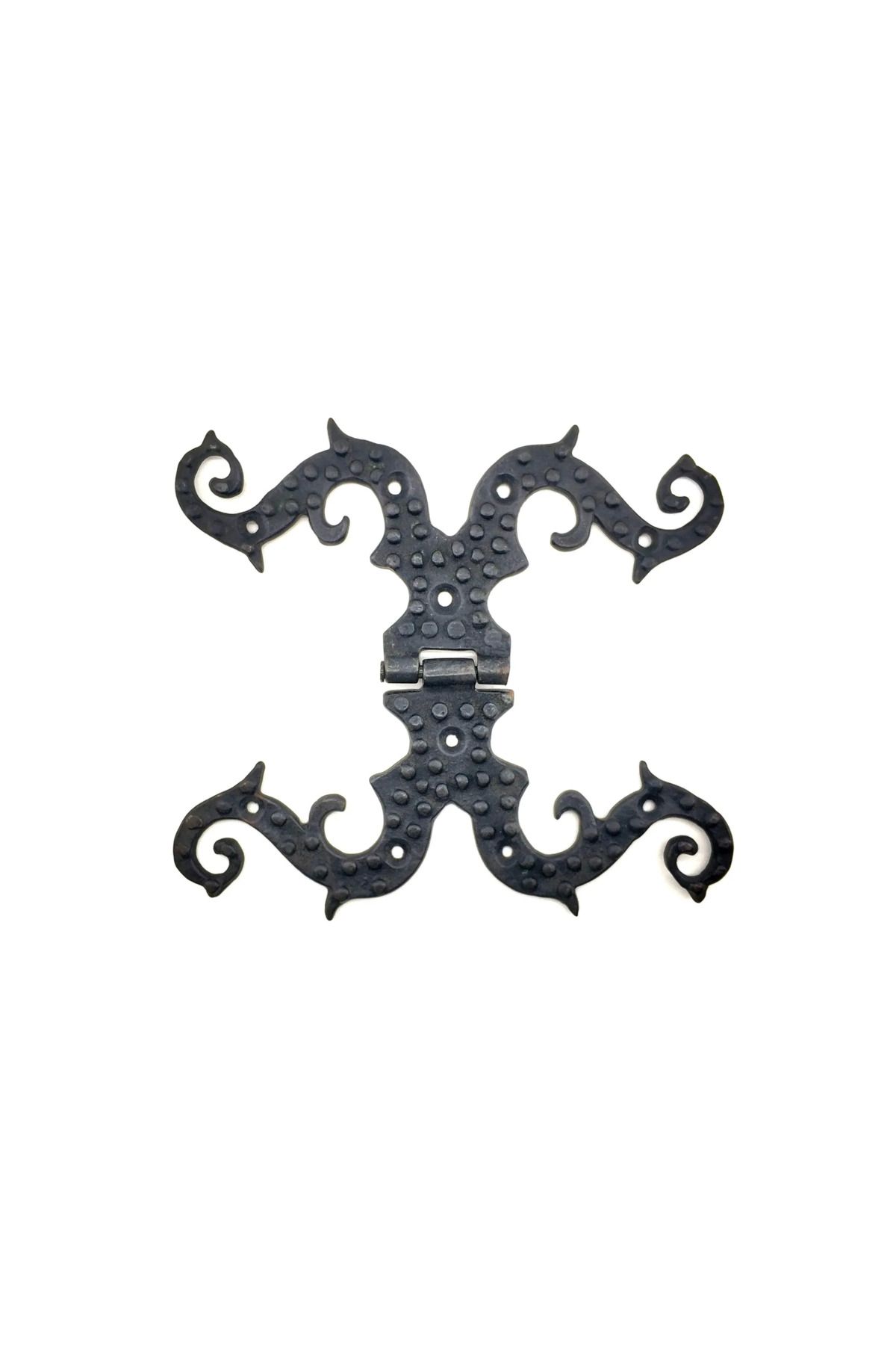 Ayaz World Antika Tarz Dekoratif Pirinç Süslü Menteşe - 190x170 Mm Oksit - AYZ5504-2005