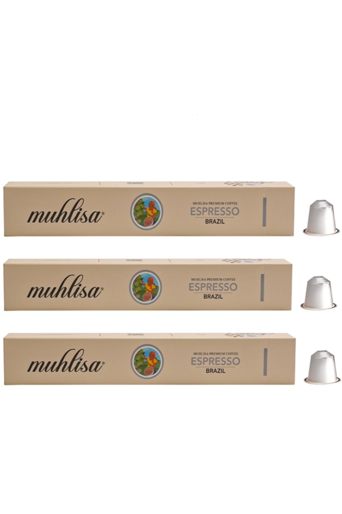 Omnex Muhlisa Espresso Brazil Kapsül Kahve 3 Kutu (30 KAPSÜL) %100 Arabica