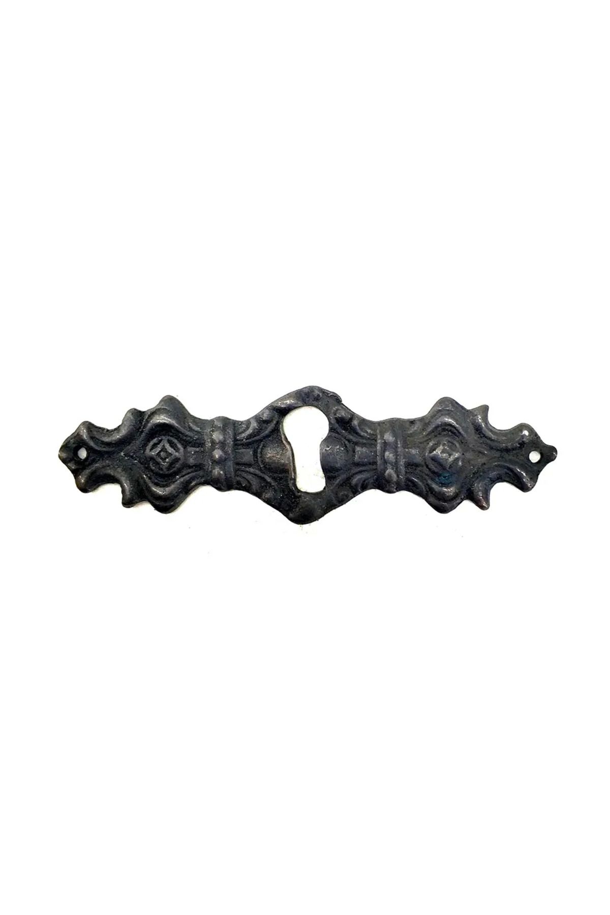 feifei Antika Tarz Dekoratif Pirinç Anahtar Ağızlığı - 28x104mm Oksit -