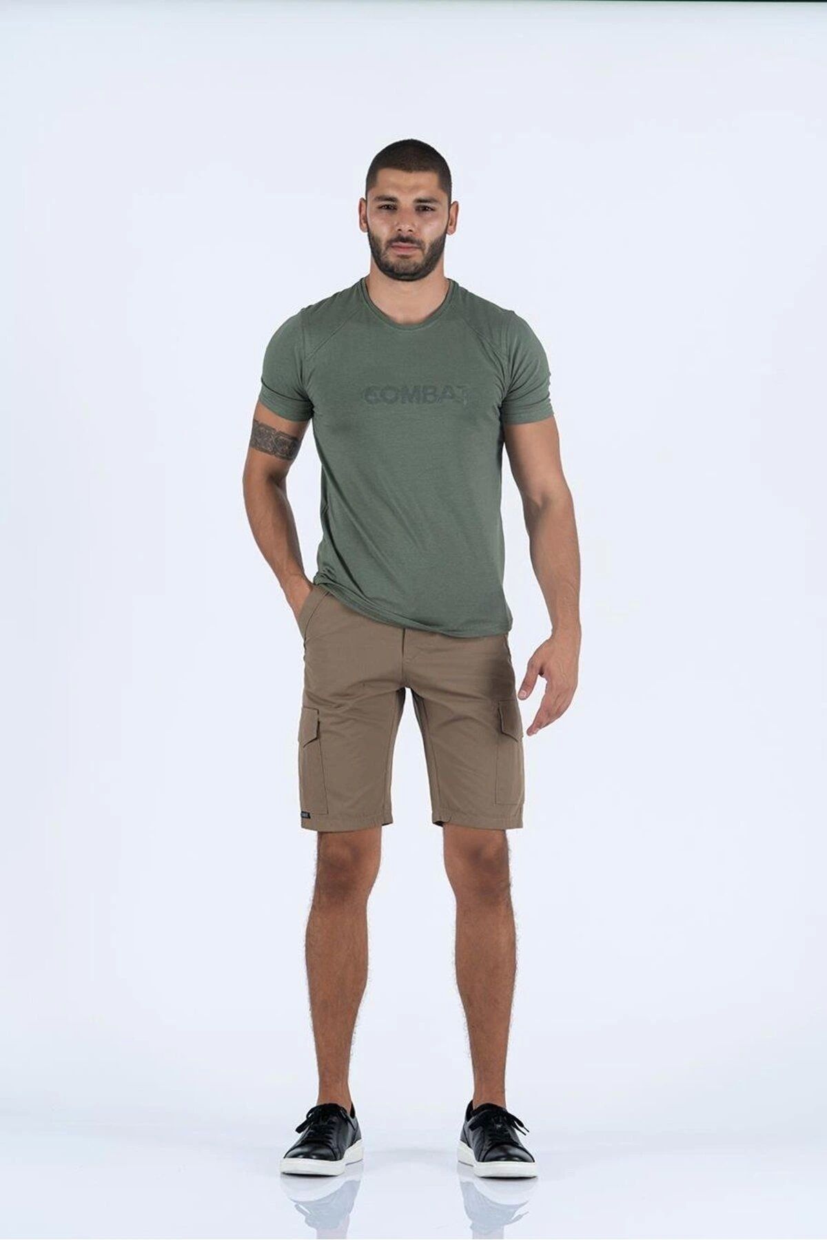 Astüm Askeri Malzeme Outdoor Bermuda Erkek Kapri Kargo Cepli Yürüyüş Şortu - 701