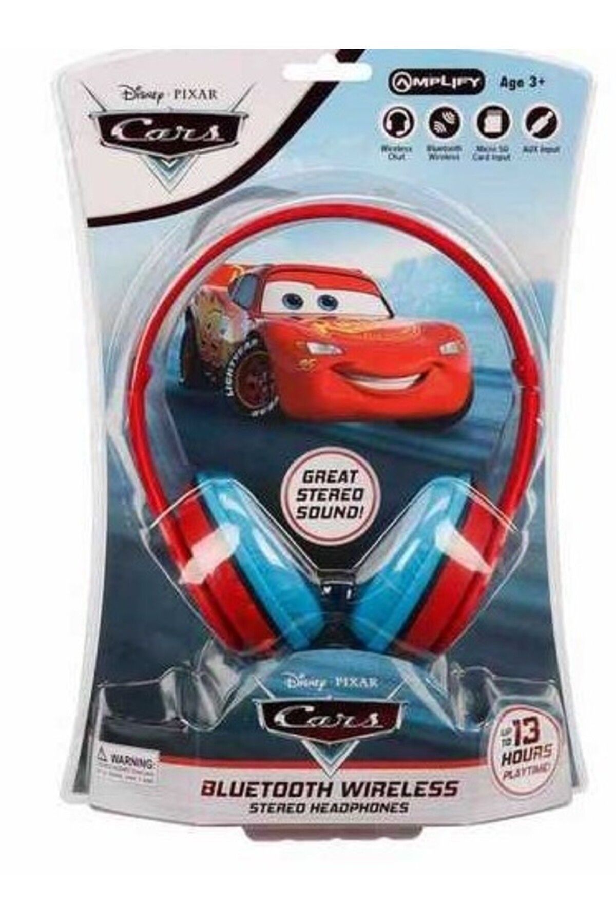 Volkano Bluetooth Kulaklık Disney Pixar Cars Arabalar Mikrofonlu Kablosuz Çocuk Kulaklığı Lisanslı D