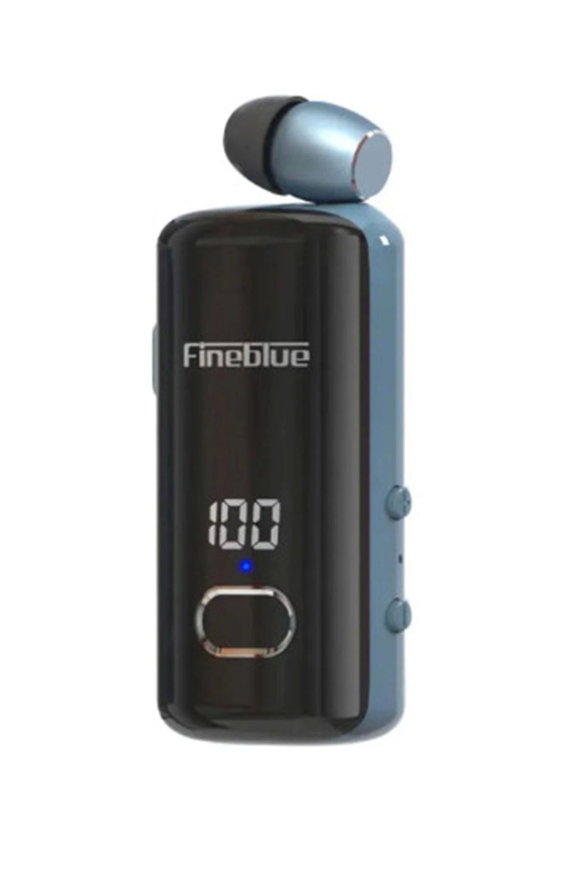 gizmurstore F580 Dijital Göstergeli Makaralı Titreşimli Bluetooth Kulaklık Mavi - GMS7017-6623