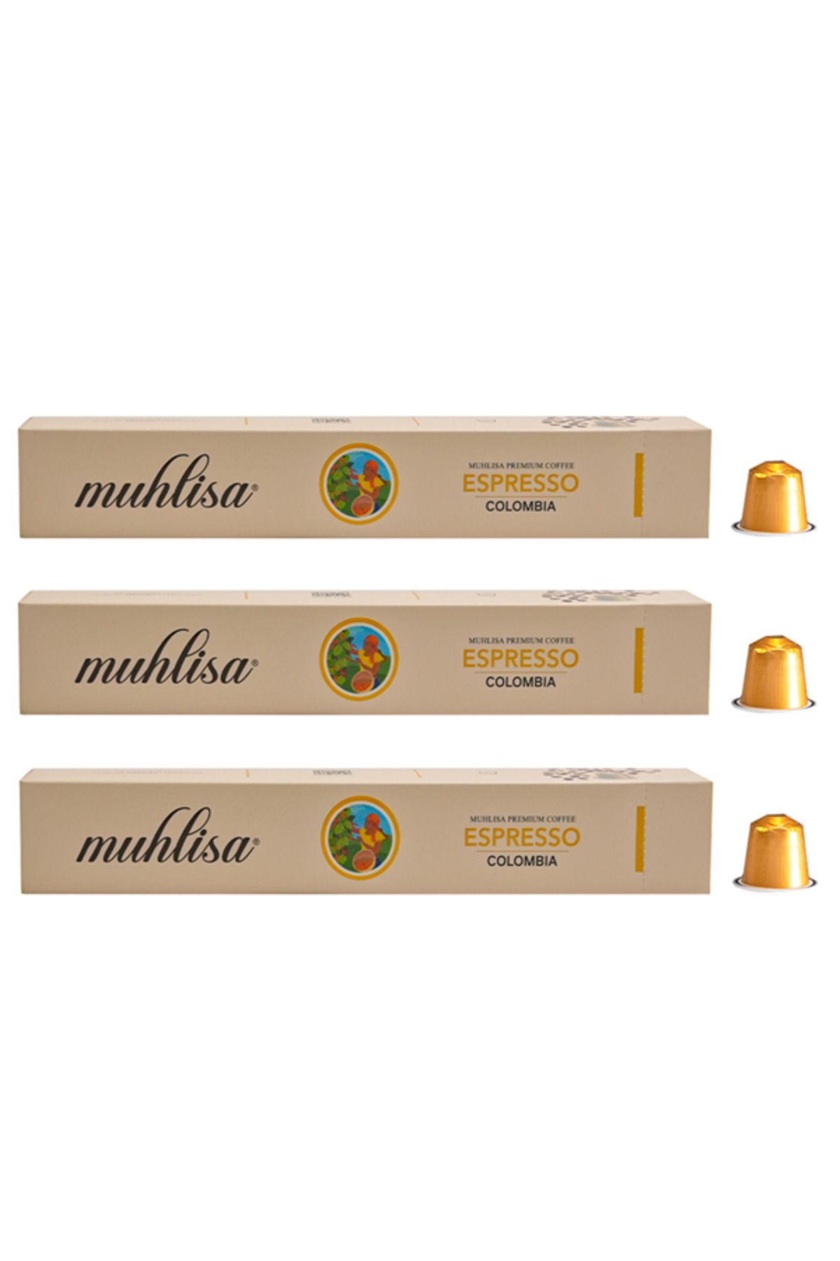 Omnex Muhlisa Espresso Colombia Kapsül Kahve 3 Kutu (30 KAPSÜL) %100 Arabica