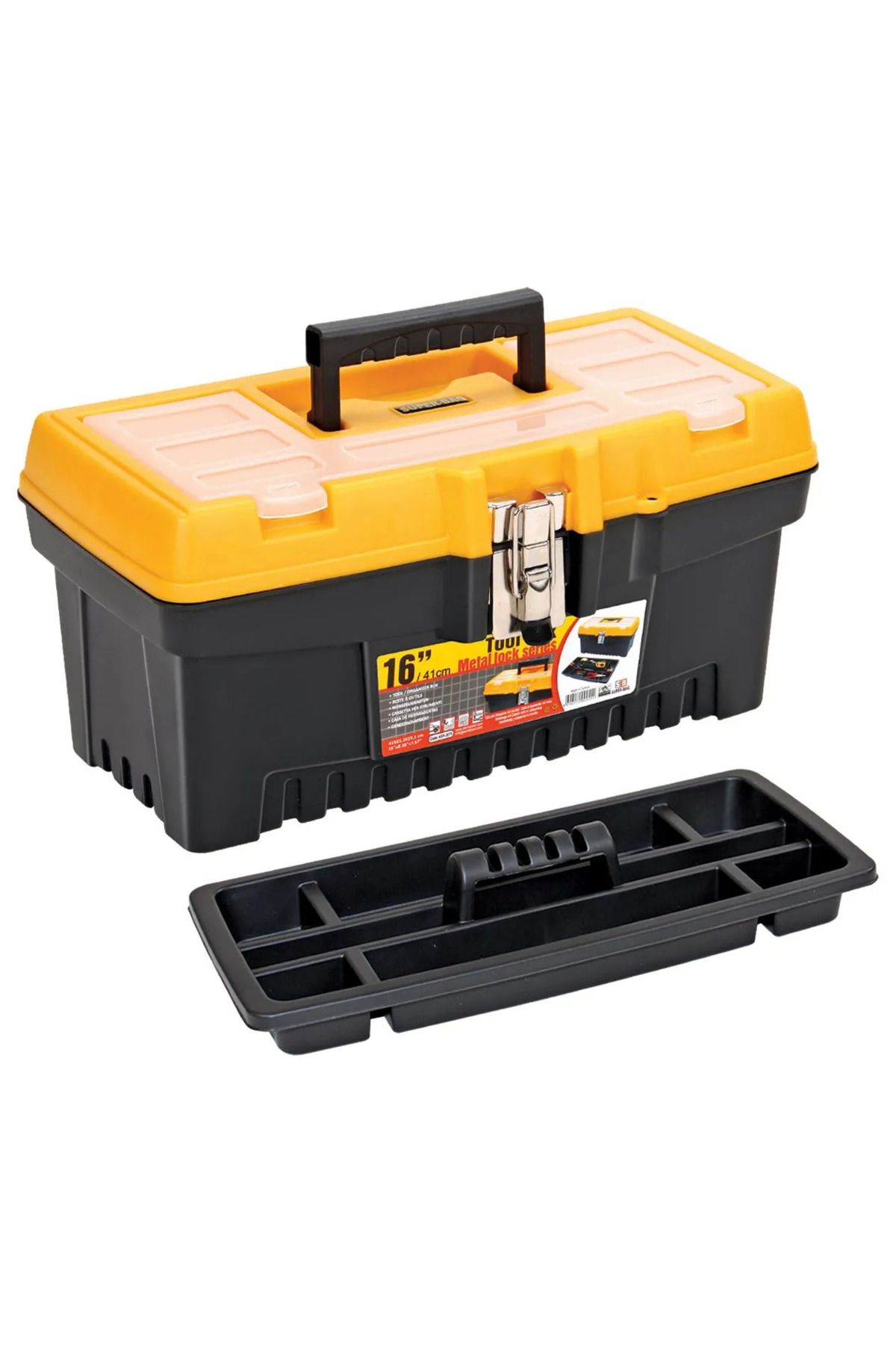 gizmurstore Asr-2076 16 İnç Takım Çantası - Metal Kilitli - GMS6763-8764