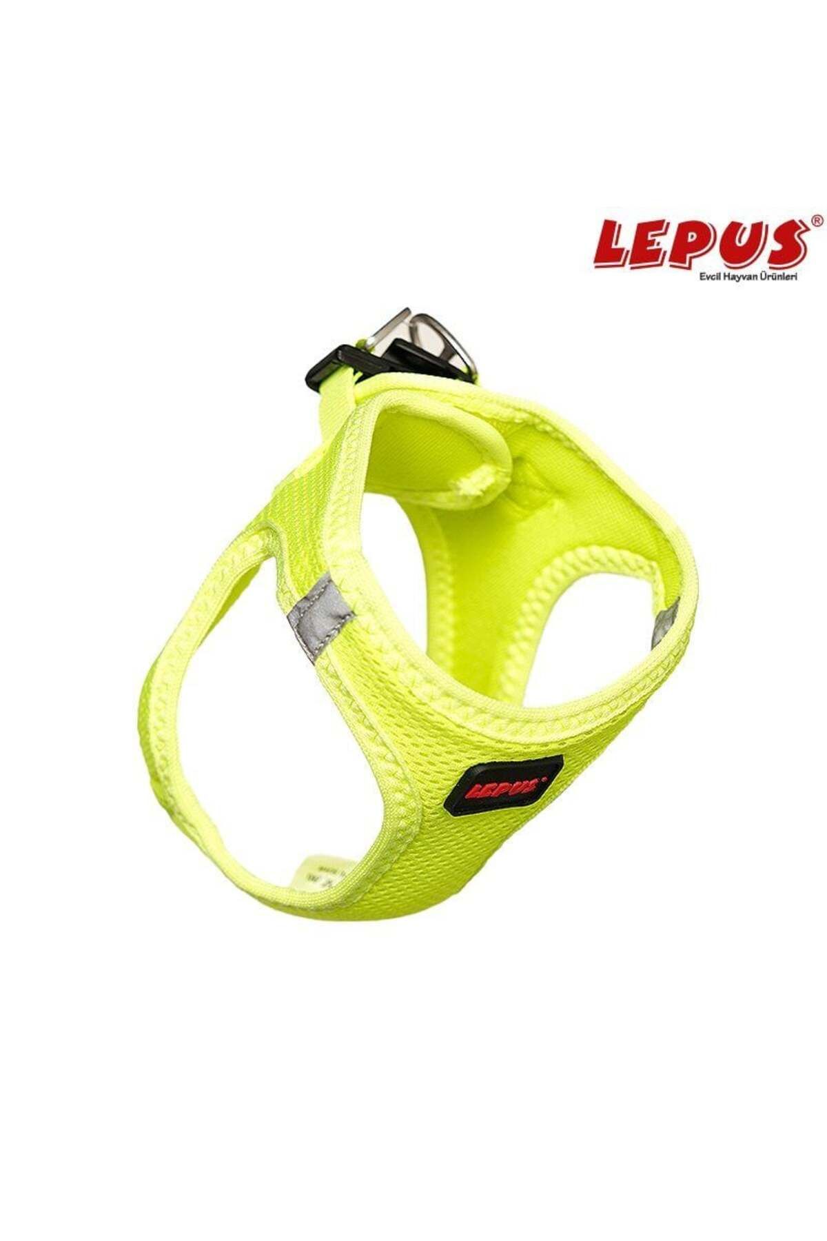 Orqinel Lepus Köpek Göğüs Tasması (M) Neon Sarı