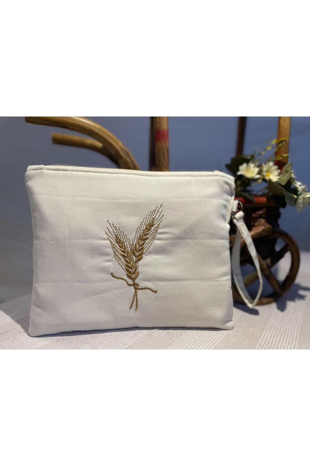 Babet Merkezi BEZ NAKIŞLI PORTFÖY & CLUTCH ÇANTA