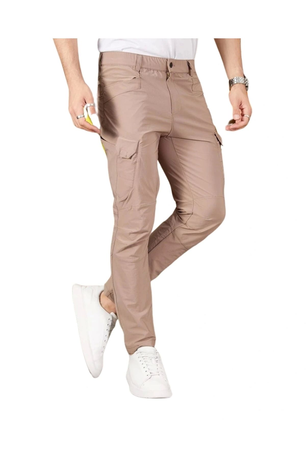 Bast10 Likralı Yazlık Çok Cepli Unisex Kadın Erkek Taktik Pantolon