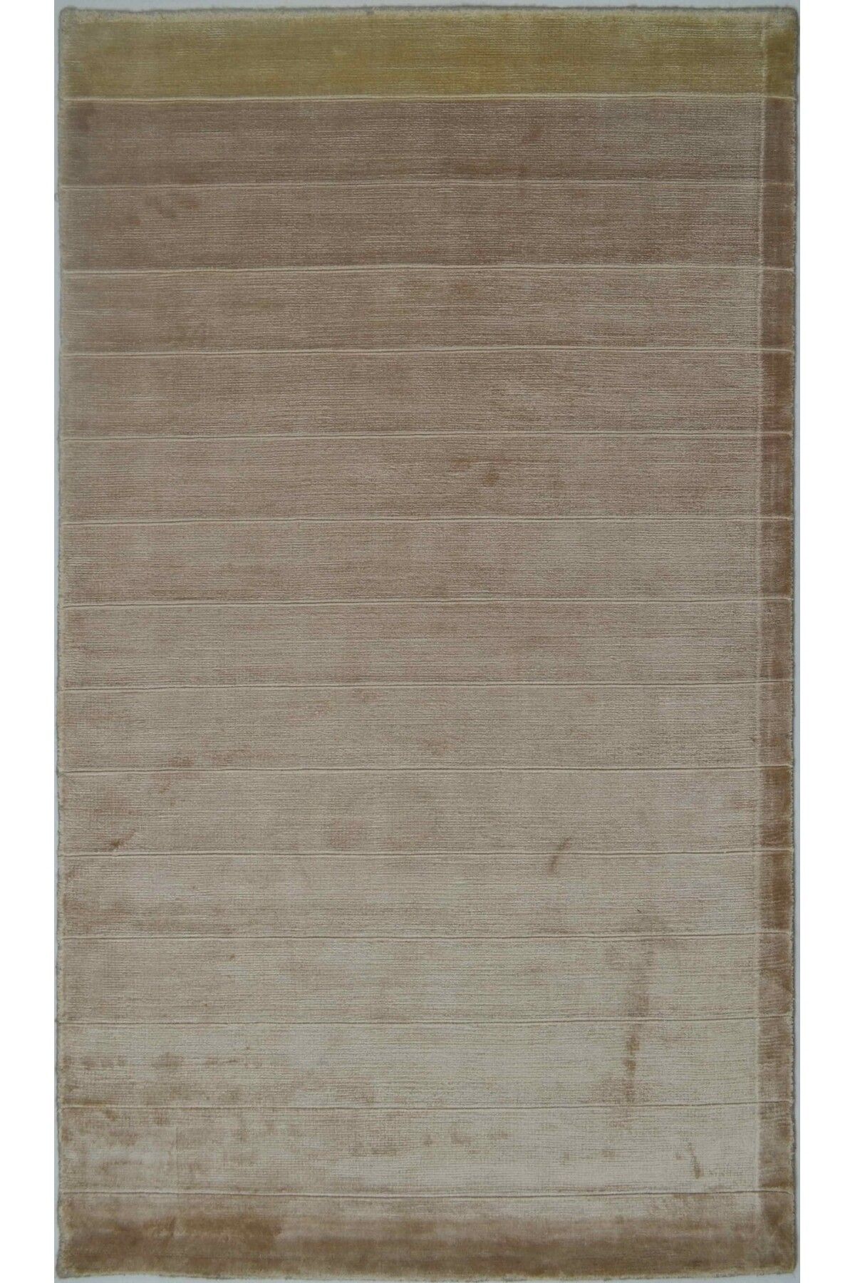 Handmade Nüans Deve Tüyü Rengi İpek Görünümlü Viskoz Modern El Dokuma Halı 80x150 cm (1.2 m²)