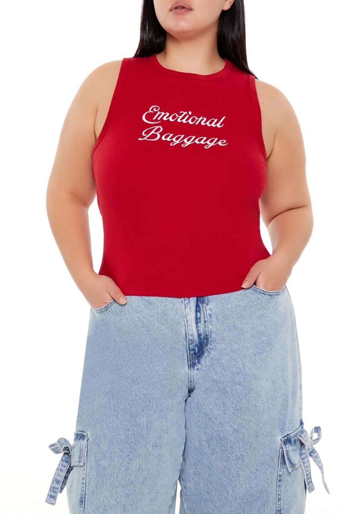 Forever 21 Emotional Baggage Baskılı Atlet