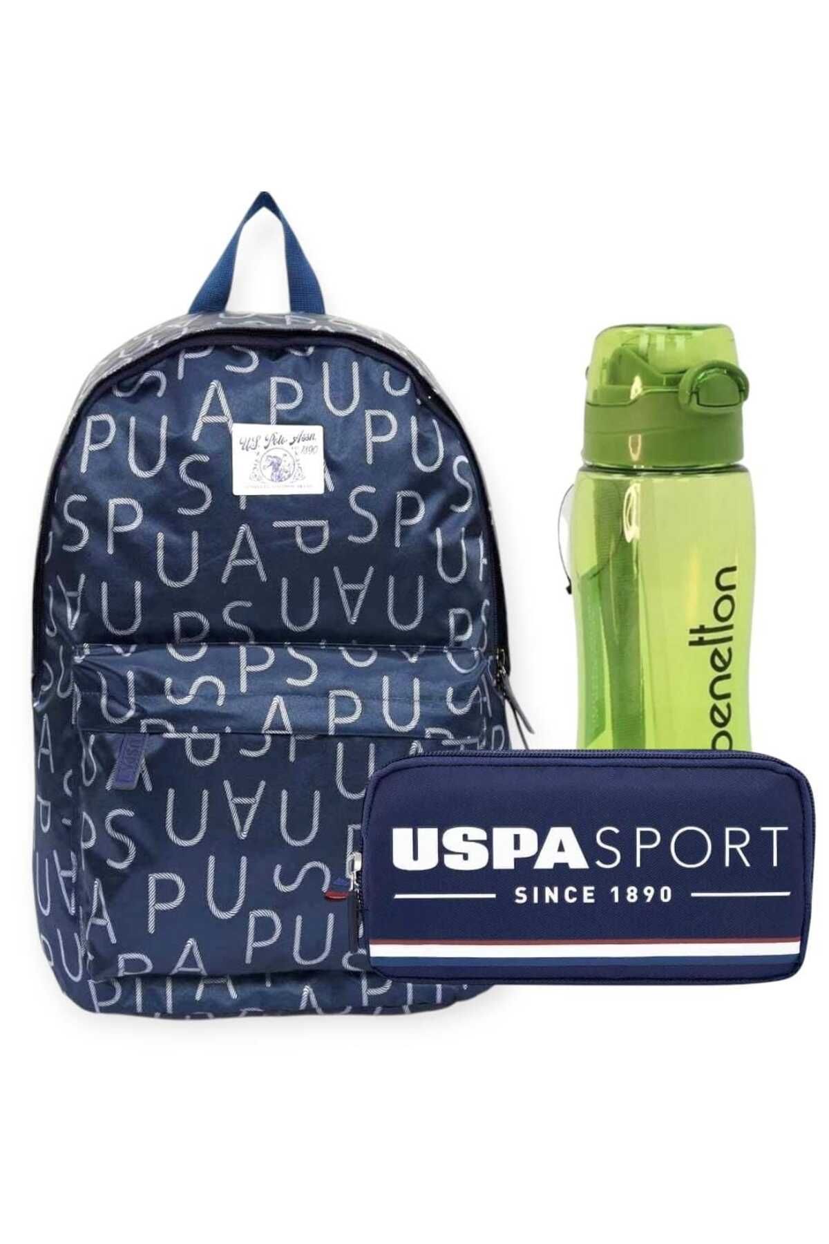 U.S. Polo Assn. U.s. Polo Assn. Okul Sırt Çantası , U.S. Polo Assn. Kalem Çantası - Suluk & Matara Hediyeli