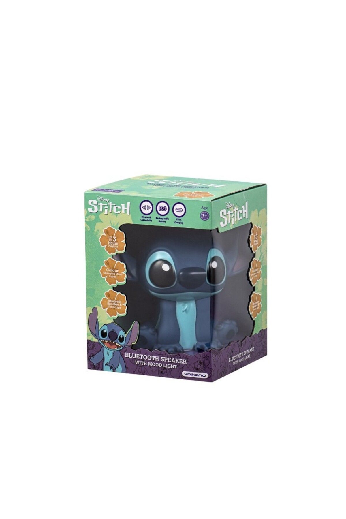 Volkano Disney Stitch Bluetooth Hoparlör Işıklı hoparlör DY-50010-ST
