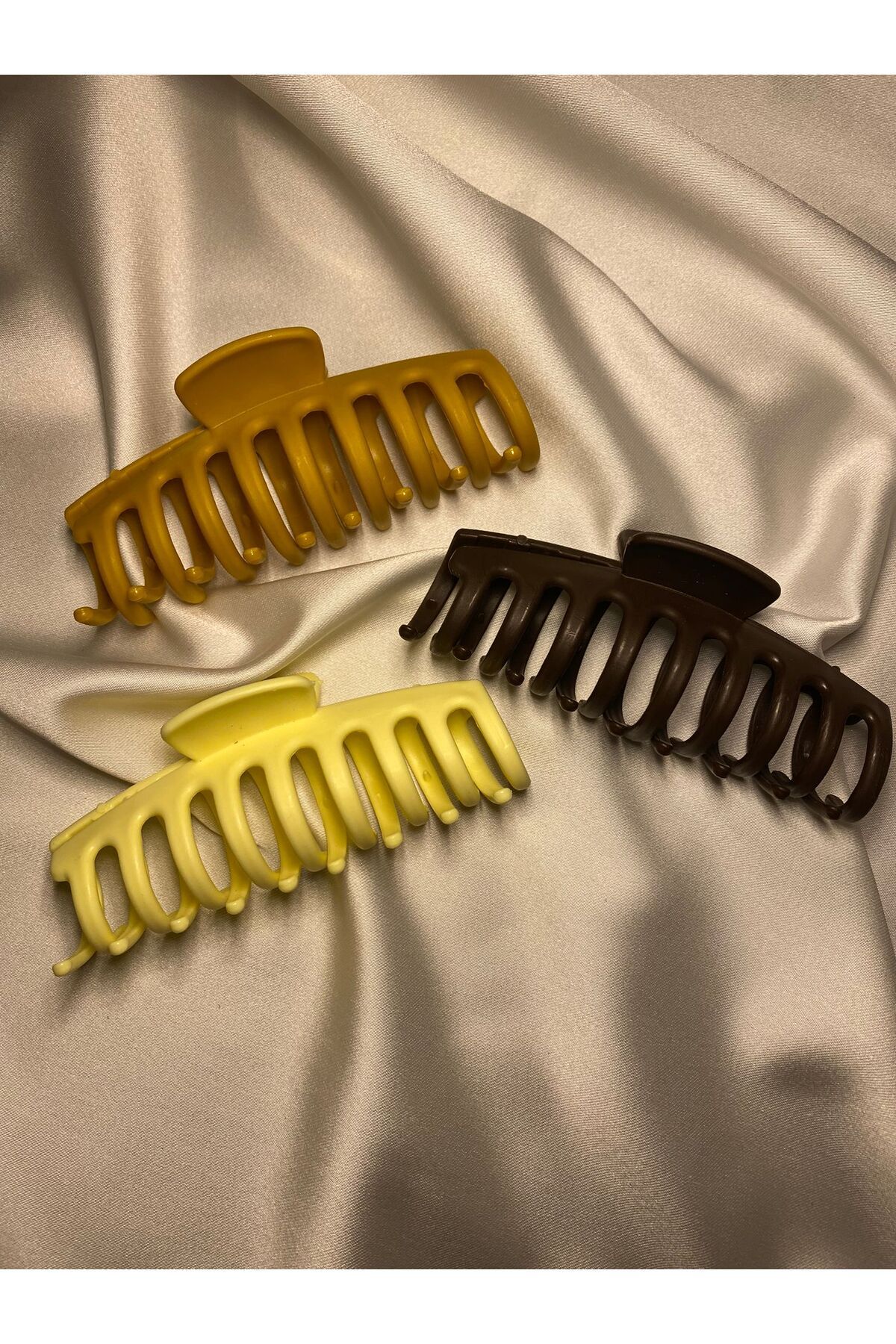 jemilas Üçlü Büyük Boy XL Mandal Toka 11 CM